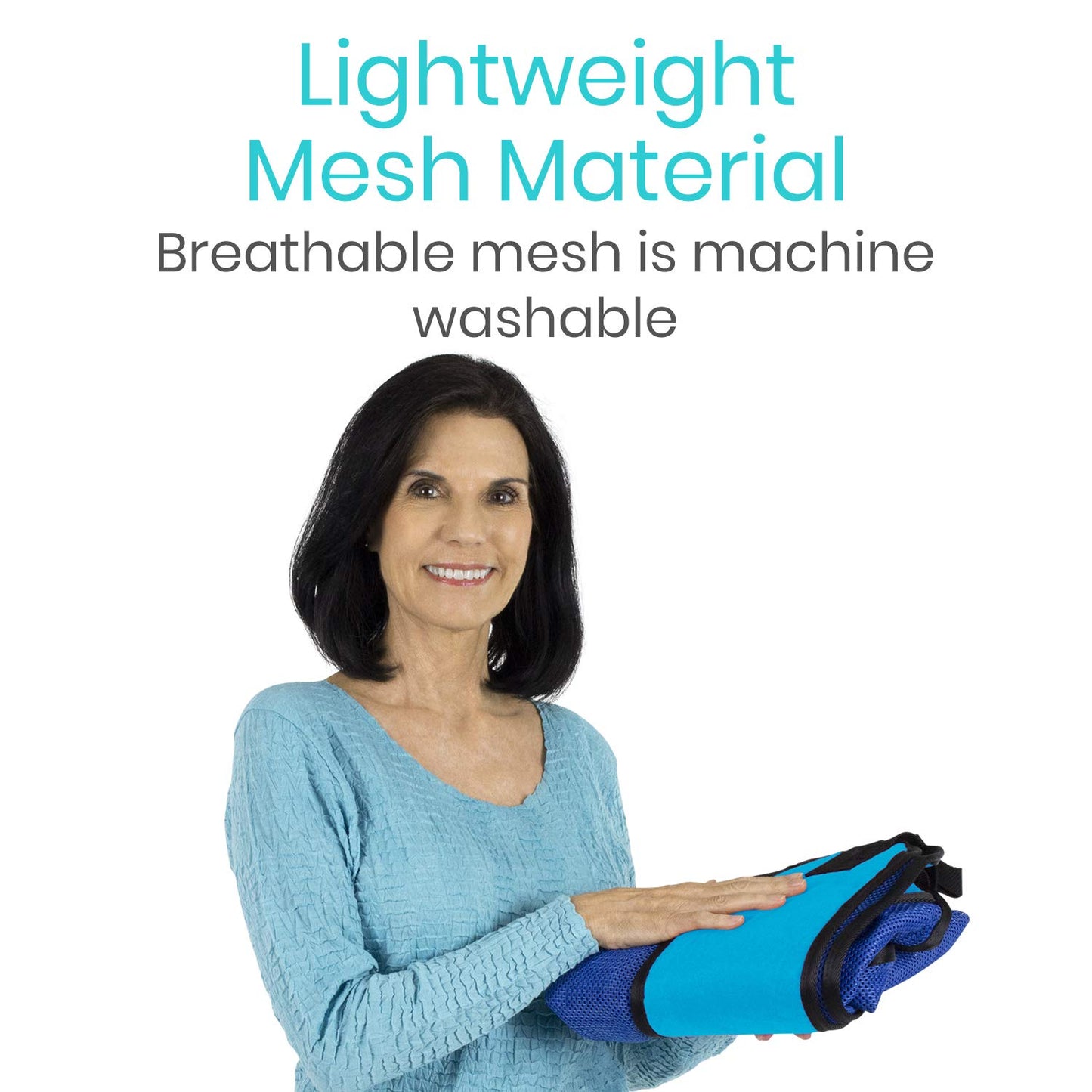 Vive Patient Lift Sling - Full Body Mesh Sling for Showering & Home Use - Transfer Sling for Elderly & Disabled - Patient Transfer Blanket & Lift Pad Assist Device for Bed Positioning & Lifting