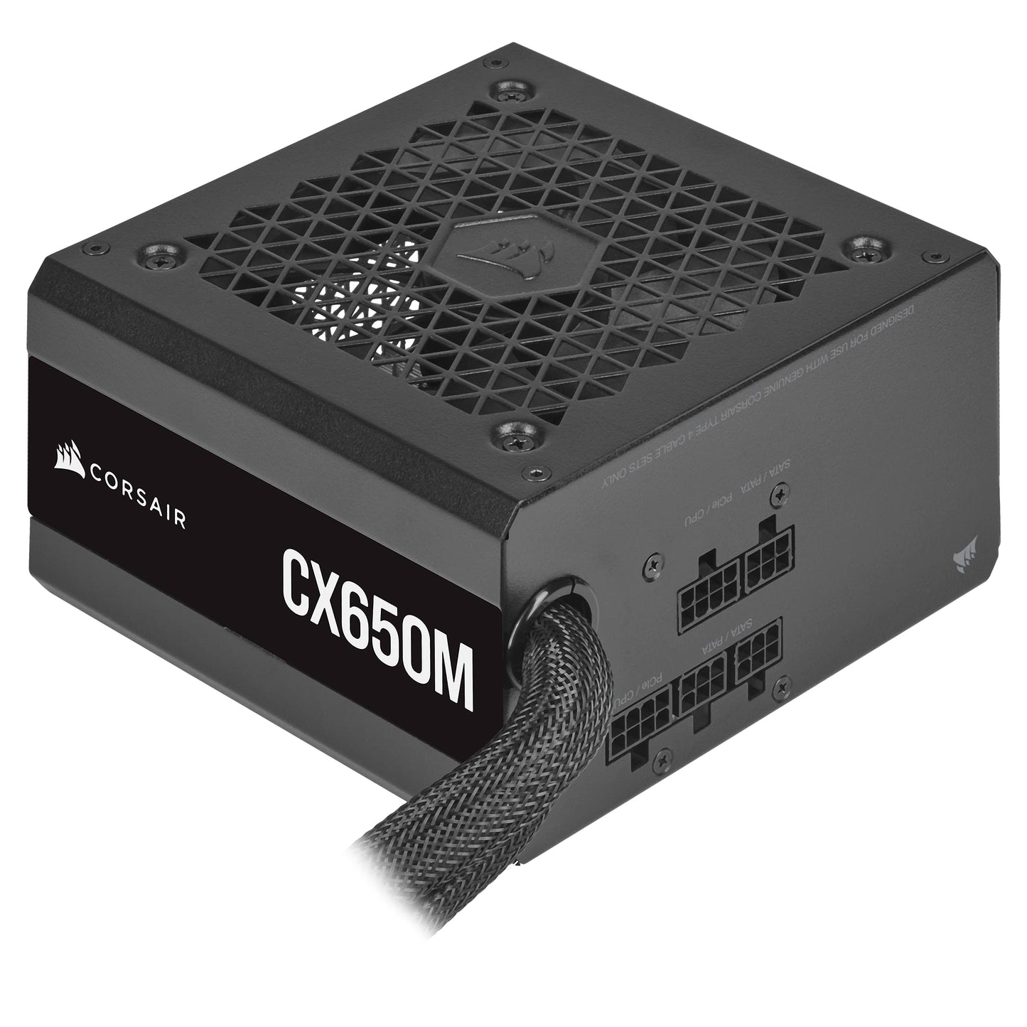 CORSAIR CX650M 80 Plus Bronze Semi-Modular Low-Noise ATX 650 Watt Power Supply - NA - Black