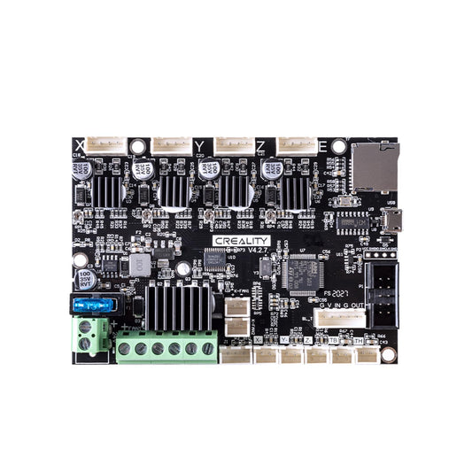 Creality Ender 3 Silent Motherboard, High Performance 32 Bit 3D Printer Noiseless Mother Board V4.2.7 with TMC2225 Driver Marlin for Ender 3, All-Round Heat Dissipation Assembly and Use Easily