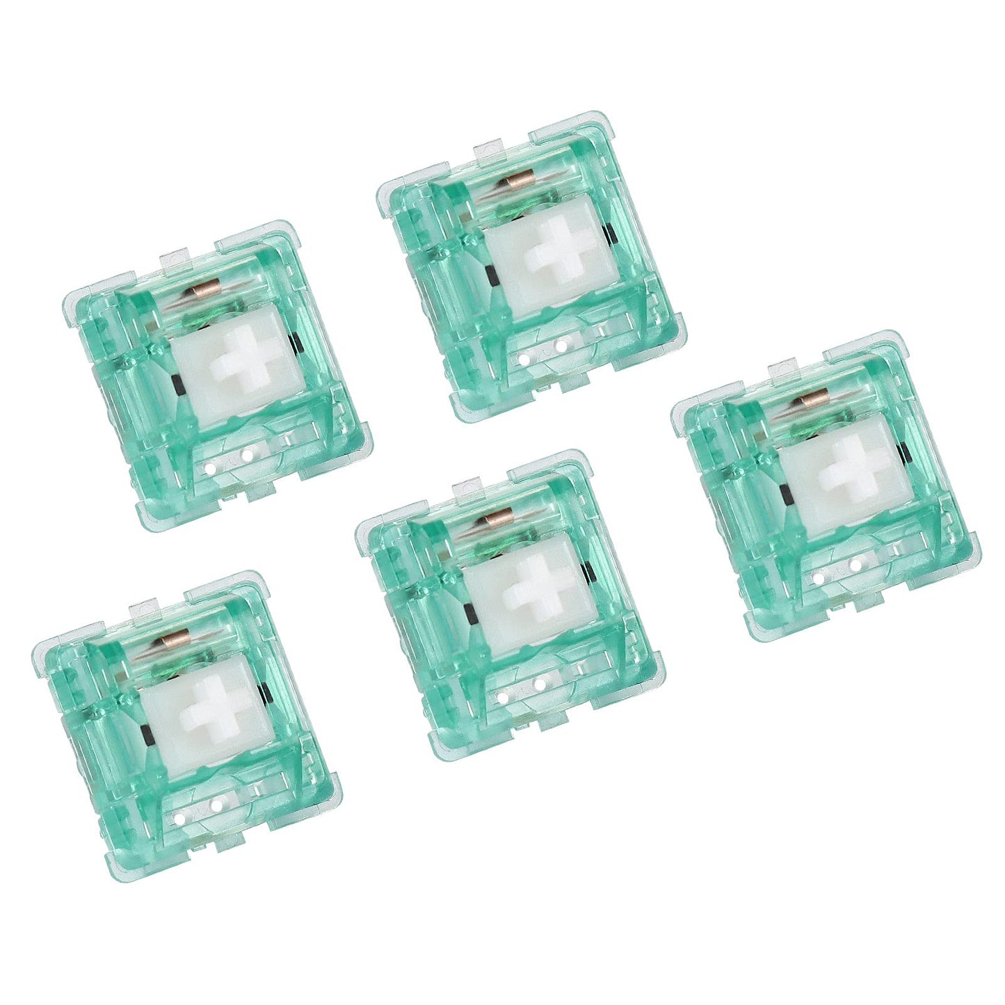 DUROCK Silent Shrimp Switches, Silent T1 Tactile Switches 67g, 5 Pins Pre-Lubed MX Silent Keyboard Switches (Silent Shrimps, 110pcs)