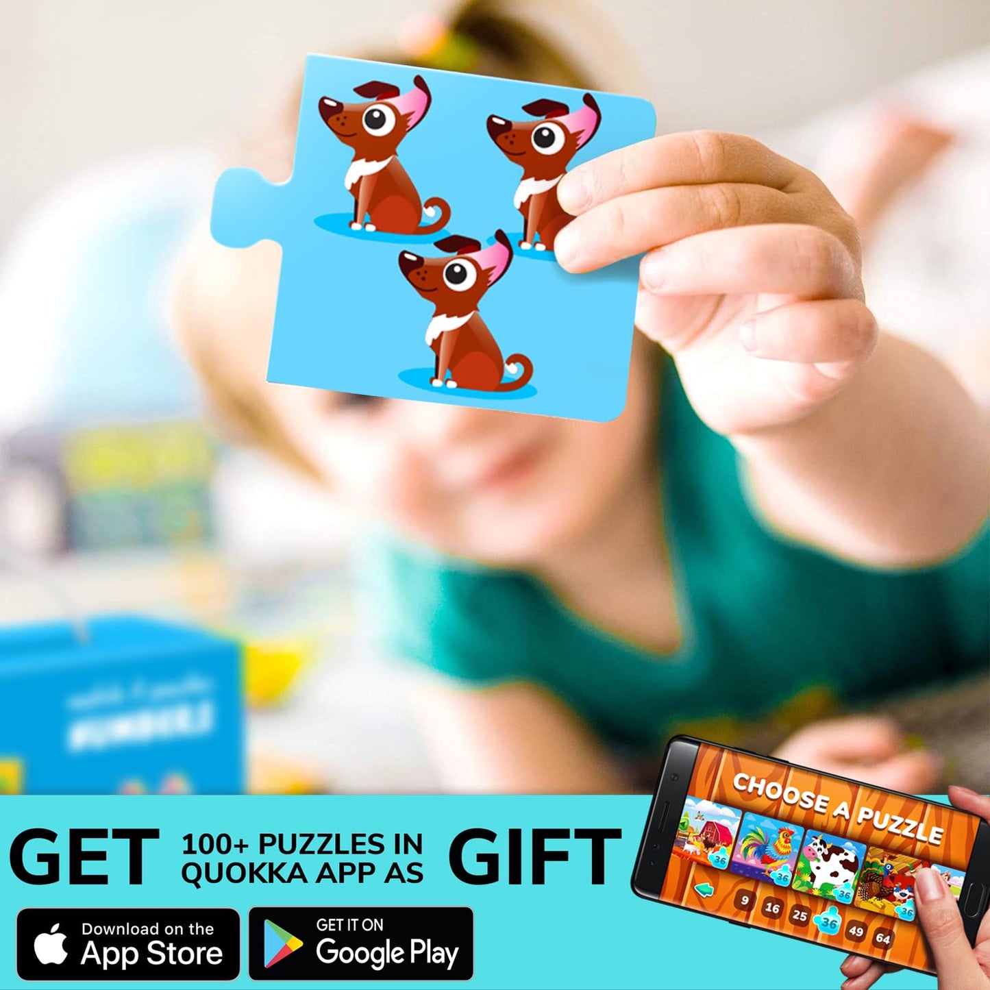 Quokka 5X MEGASET Puzzles for Toddlers 3-5 - Matching Games for Kids Ages 2-4 - Numbers Animals Opposites ABC Learning - Toddlers 1-3 Year Old - Boy and Girl Educational Toy Activities