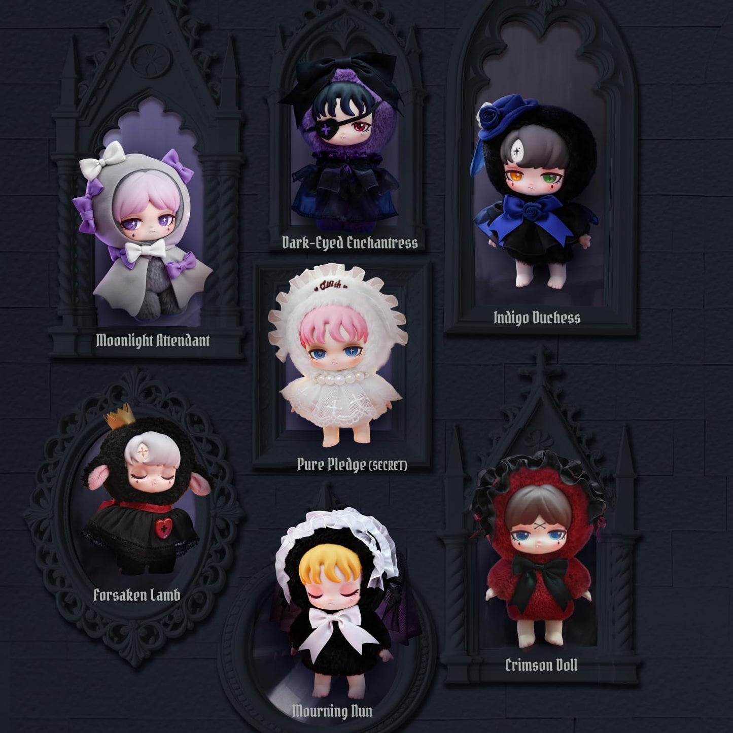 52TOYS Lilith Forbidden Covenant Series Blind Box Stuffed Animal Plush Toy with Soft and Adorable Design, 1PC Perfect for Cuddling, Display, and Unique Posing, Ideal Gift for Panda Enthusiasts