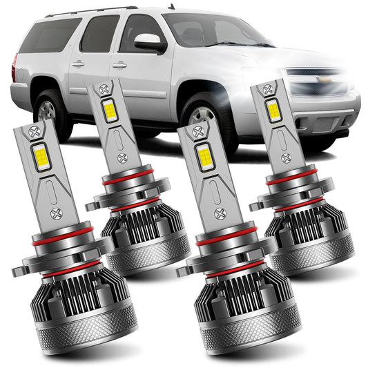 AWALITED Fits for 1995-2006 Chevy Suburban/Tahoe Lights Bulbs Combo, 6000K White Plug-and-Play Super Bright Light Bulbs, Pack of 4