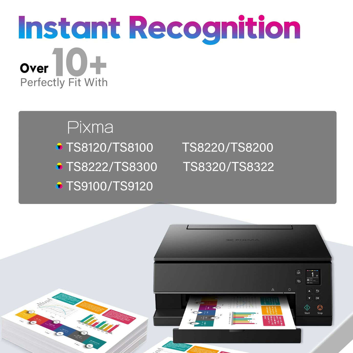 ONLYU Compatible Ink Cartridge Replacement for Canon 280 281 PGI-280XXL CLI-281XXL Ink 281 280 for Pixma TS9120 TS8120 TS8320 TS8220 TS8300 TS9120 TS 8100 Printer (6 Pack)