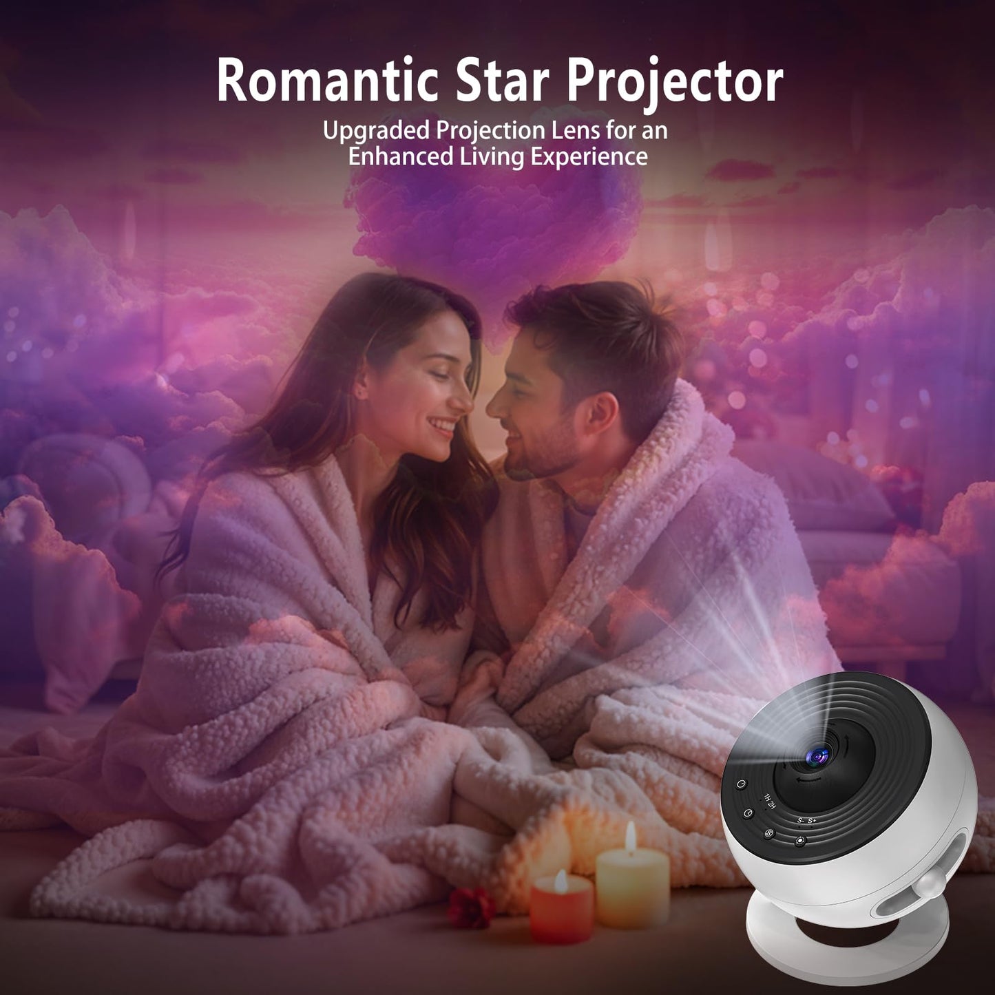Upgrade Galaxy Projector for Bedroom, Home Planetarium Projector Lamp,LED Space Galaxy Lamp, Room Decor for Kids Adults with 14 Planet Discs, Moon/Halloween/Birthdays Light Star Projector with Timer