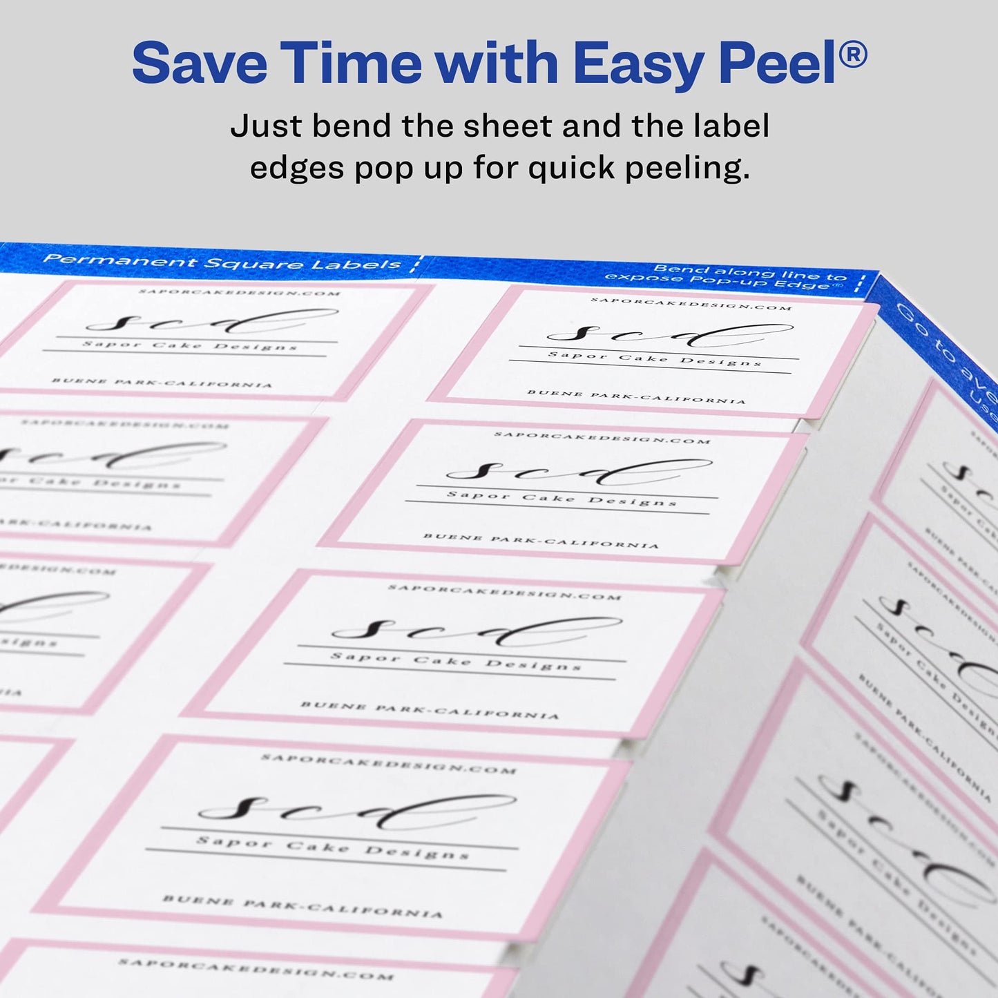 Avery Printable Square Labels, 2" x 2", Matte White, Laser & Inkjet Compatible, 300 Blank Labels per Pack, Great for High-Volume Branding, Packaging, Events, and More (5-Pack of 22806)