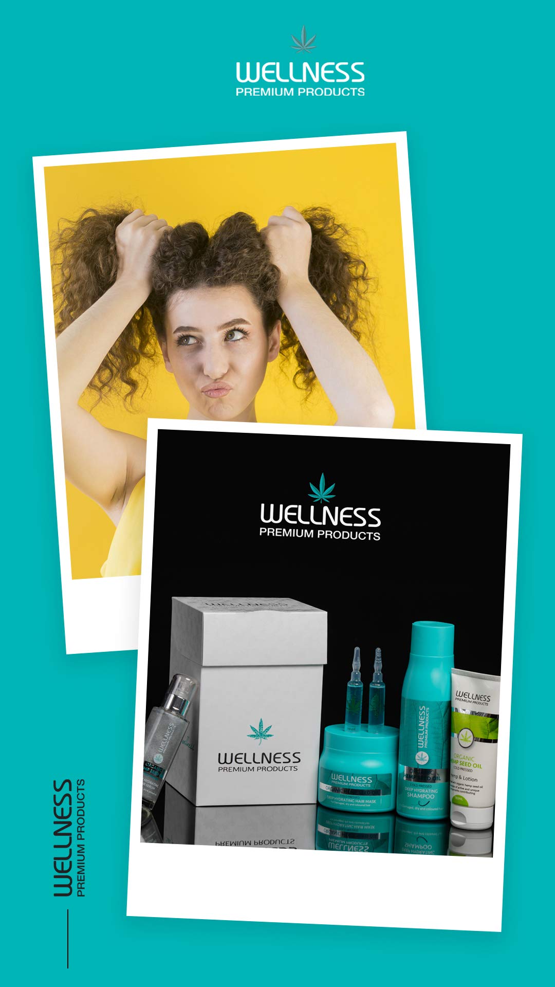Wellness Premium Products Organic Hemp Seed Oil - Deep Hydrating Mask & Ampoule Treatment (500ml)