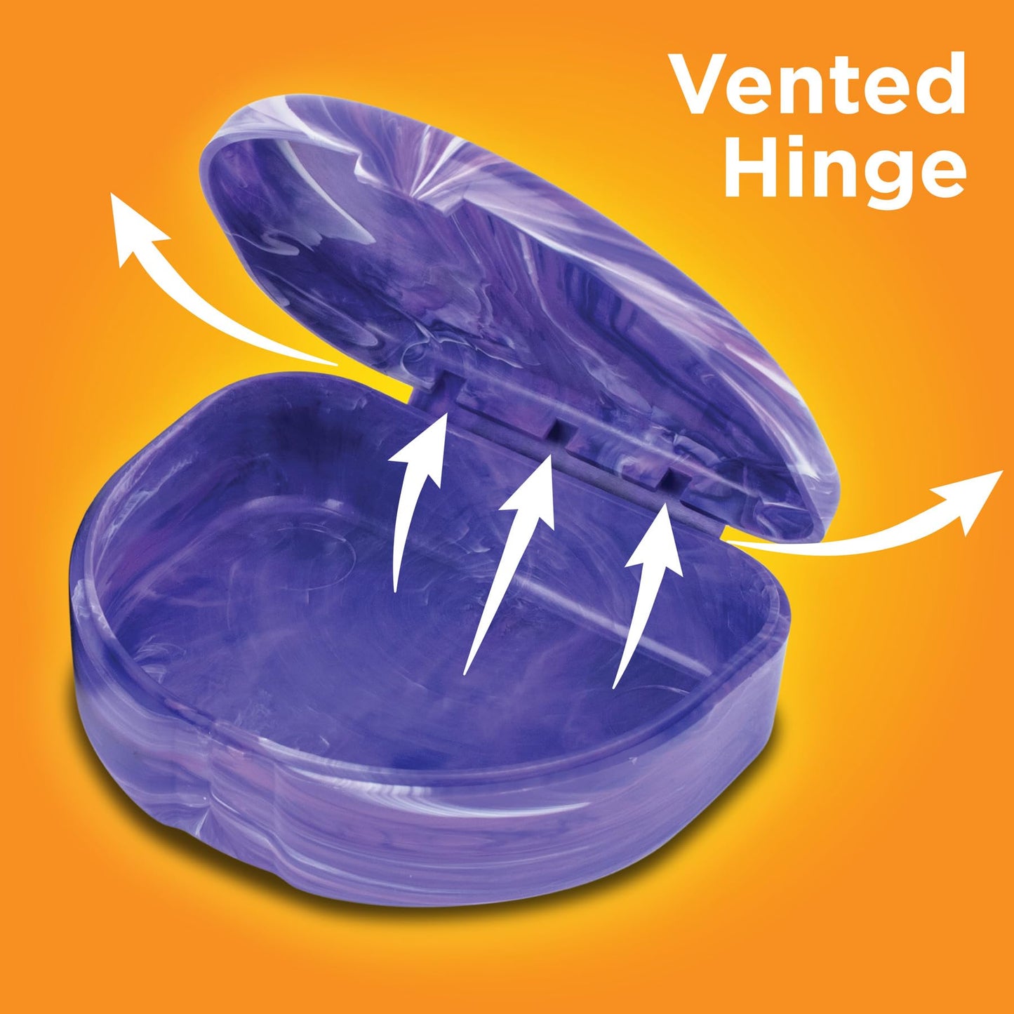 Marble Retainer Cases with Labels, Assorted Colors, 24 Pack