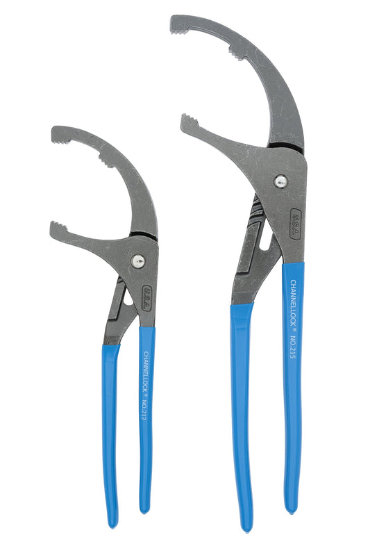 Channellock OF-1 2-Piece Oil Filer/PVC Plier Gift Set: 12-Inch and 15-Inch, Matte/Unpolished
