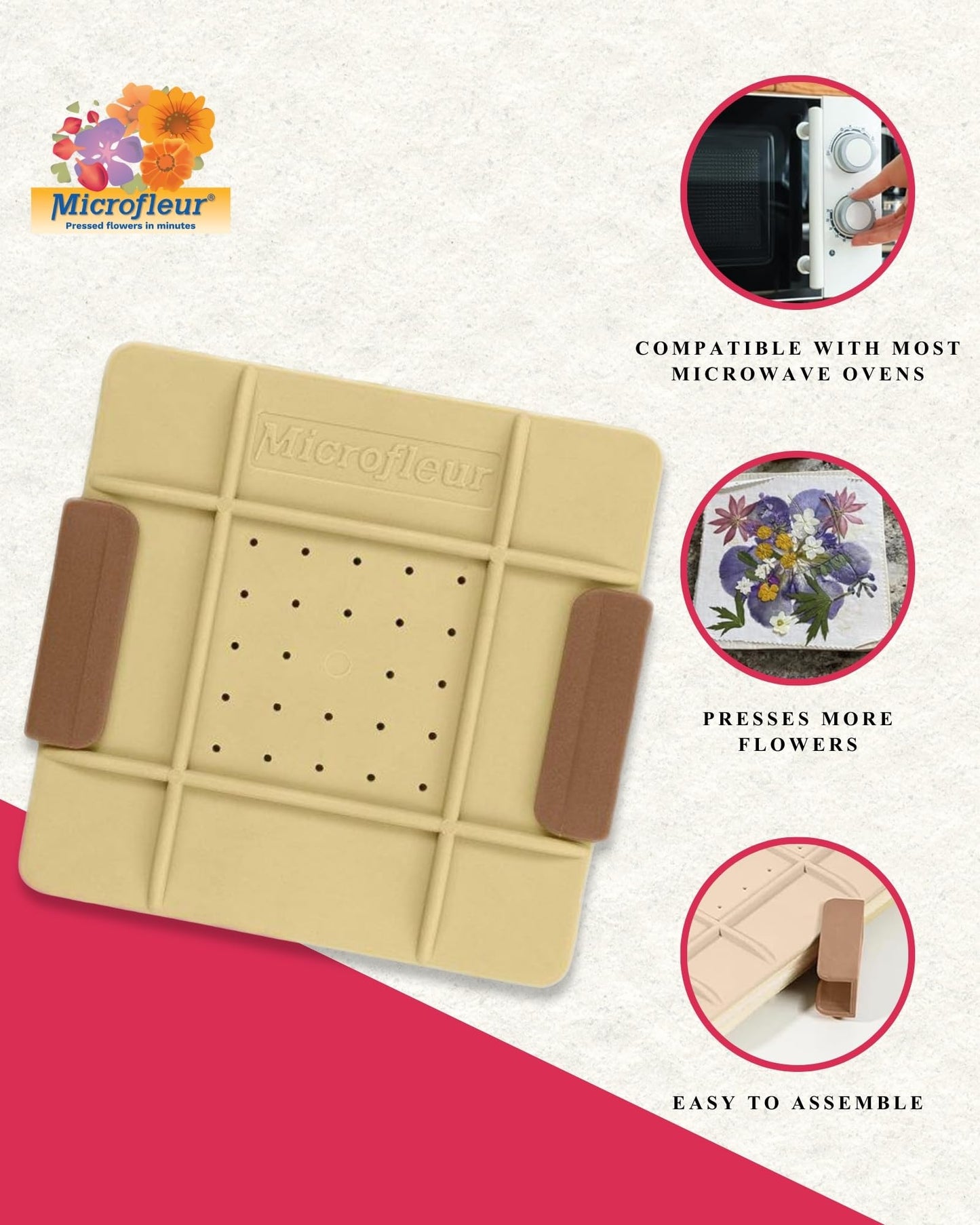 Microfleur Regular 5" Microwave Flower Press