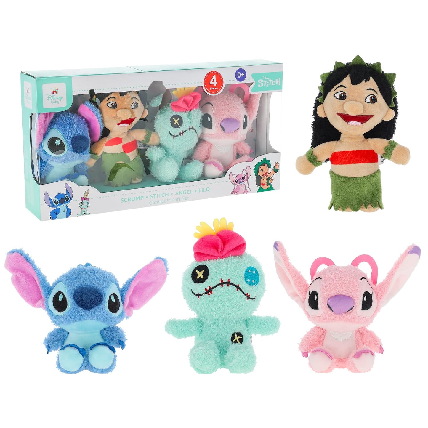 KIDS PREFERRED Lilo and Stitch 4 pc Cuteeze Set