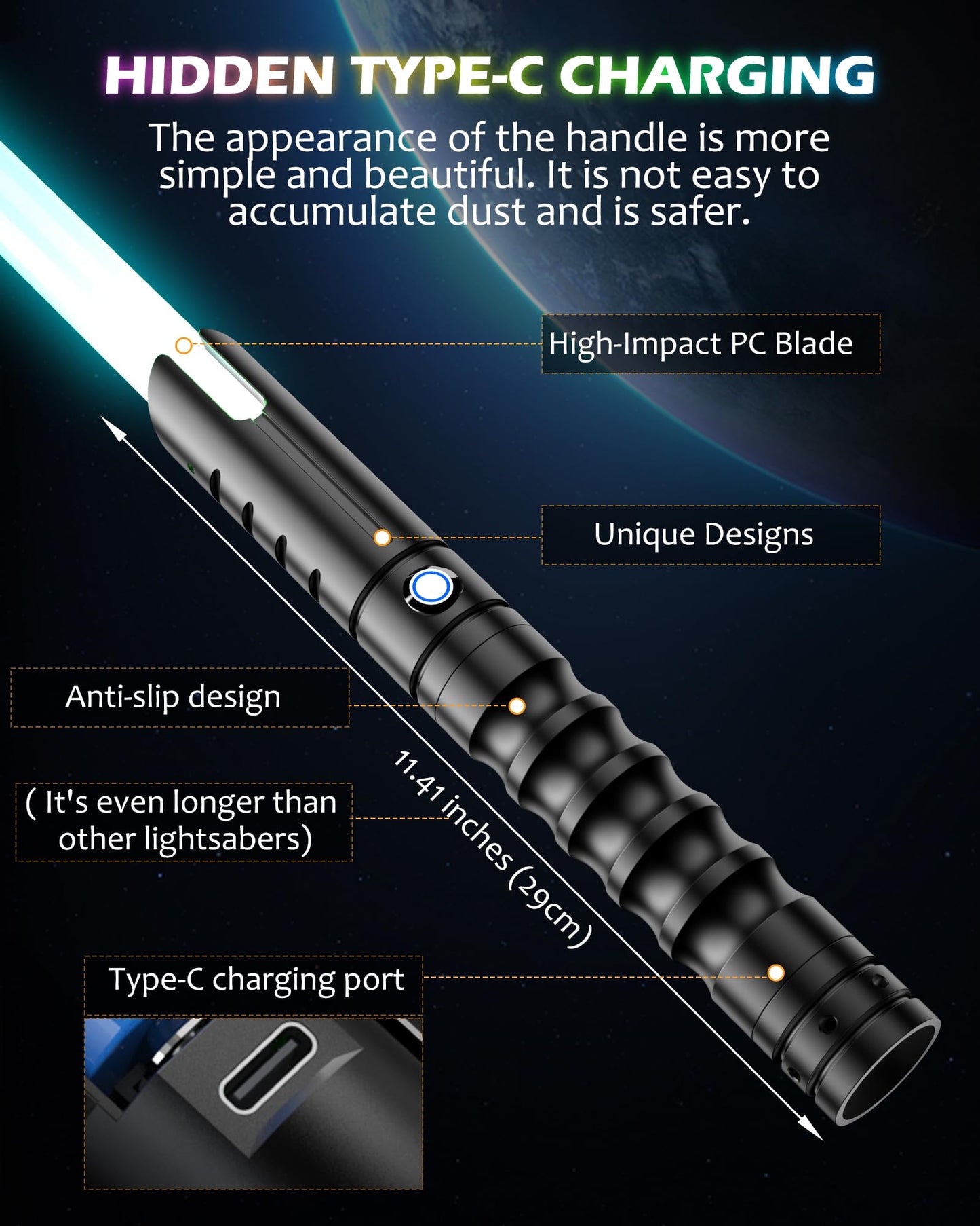 Lightsaber,RGB FX Light Saber,Double Dueling Lightsaber with Length 41.54 inches,2Packs Real 12 Colors Light Sabers for Adults, Lightsabers for Kids Birthday Christmas/Halloween Cosplay Party