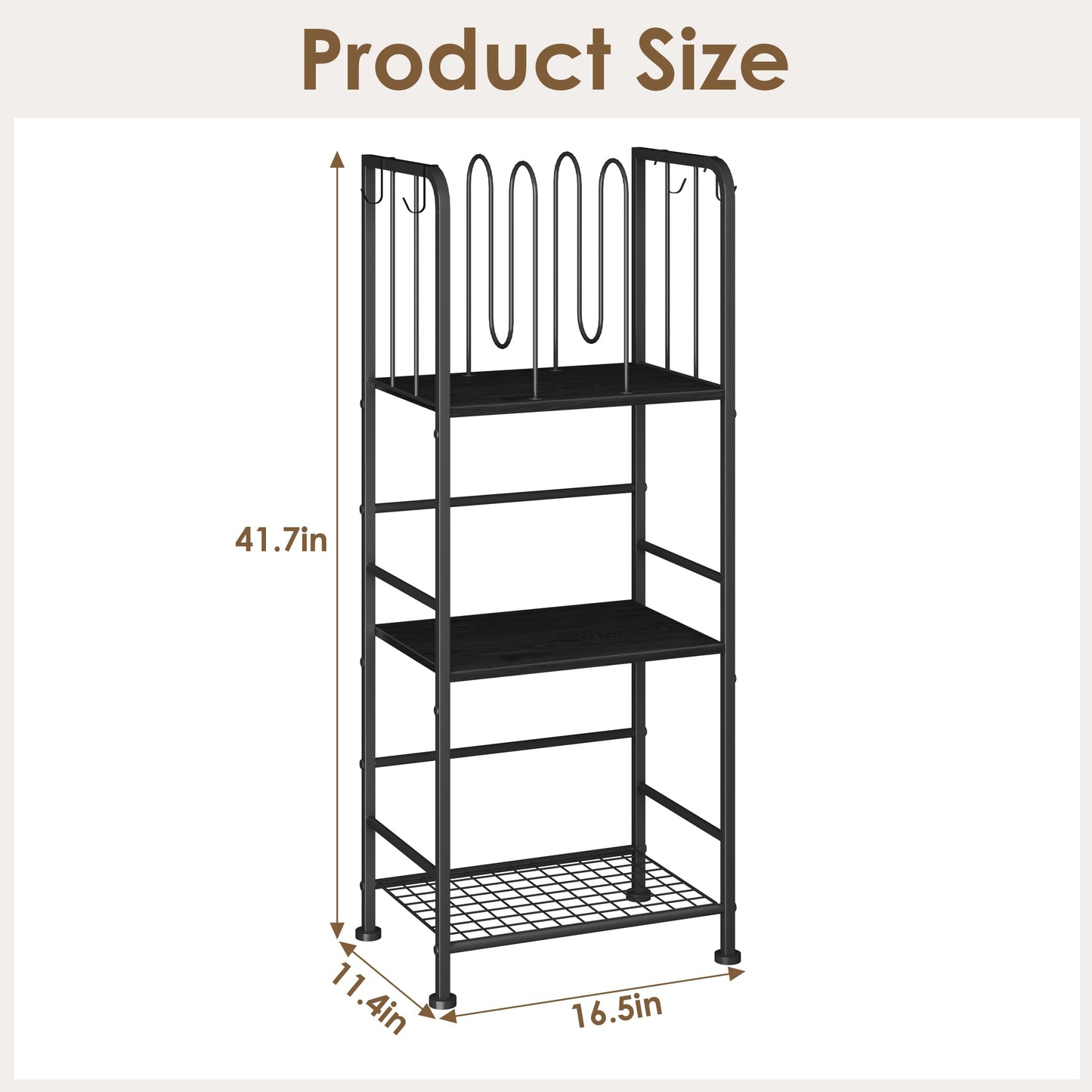 Towel Racks for Bathroom 3-Tier, Durable Metal Towel Rack Stand, Pool Items Holder, M-Shaped Detachable Dividers for Towel Storage, Space-Saving Storage Organizer Black, Patent Pending