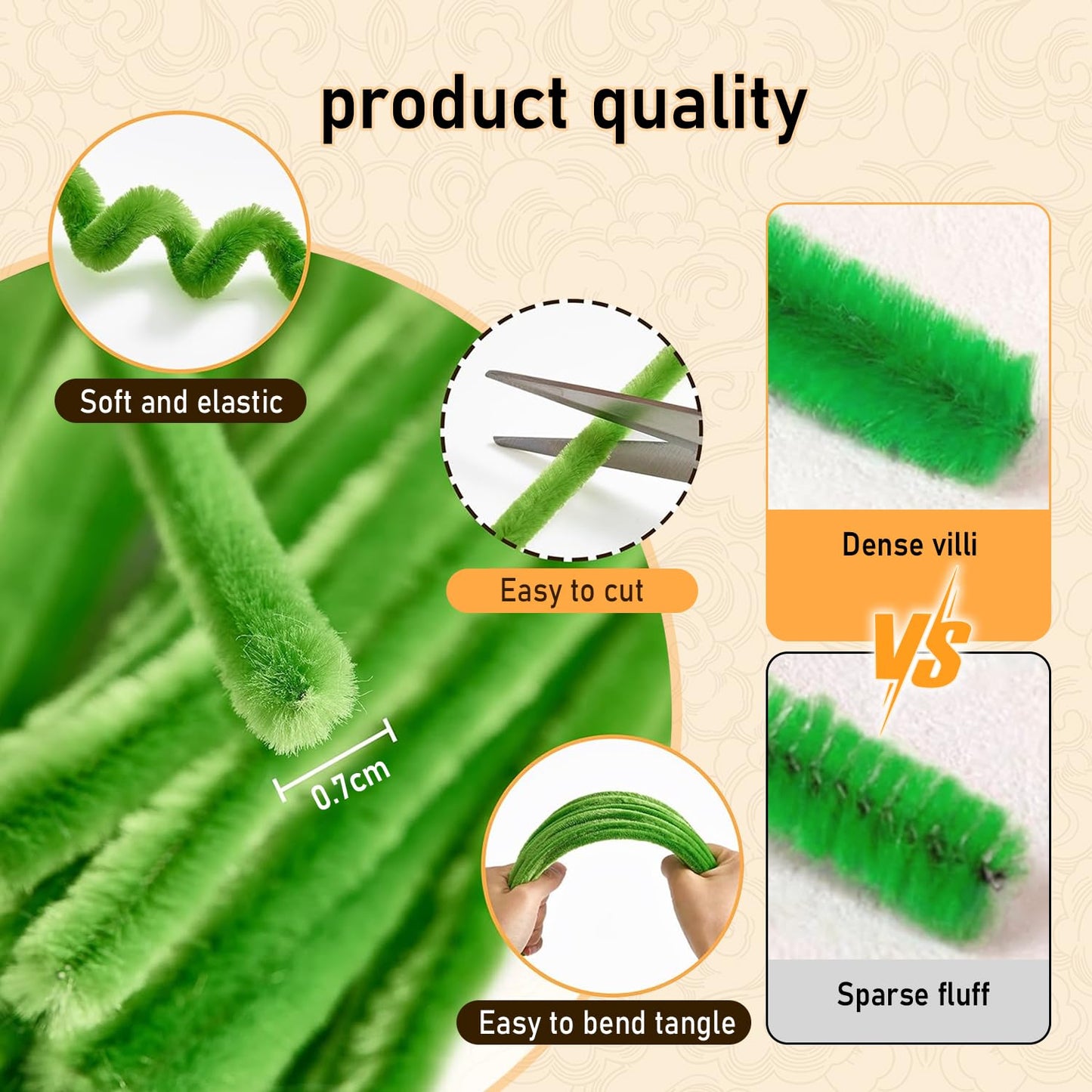 Qarrazwyi Pipe Cleaners Craft – 800+ Pcs DIY Flowers Kit with Step-by-Step Video Tutorials, Everlasting Handmade Arts and Crafts Gift for Women, Adults & Beginners