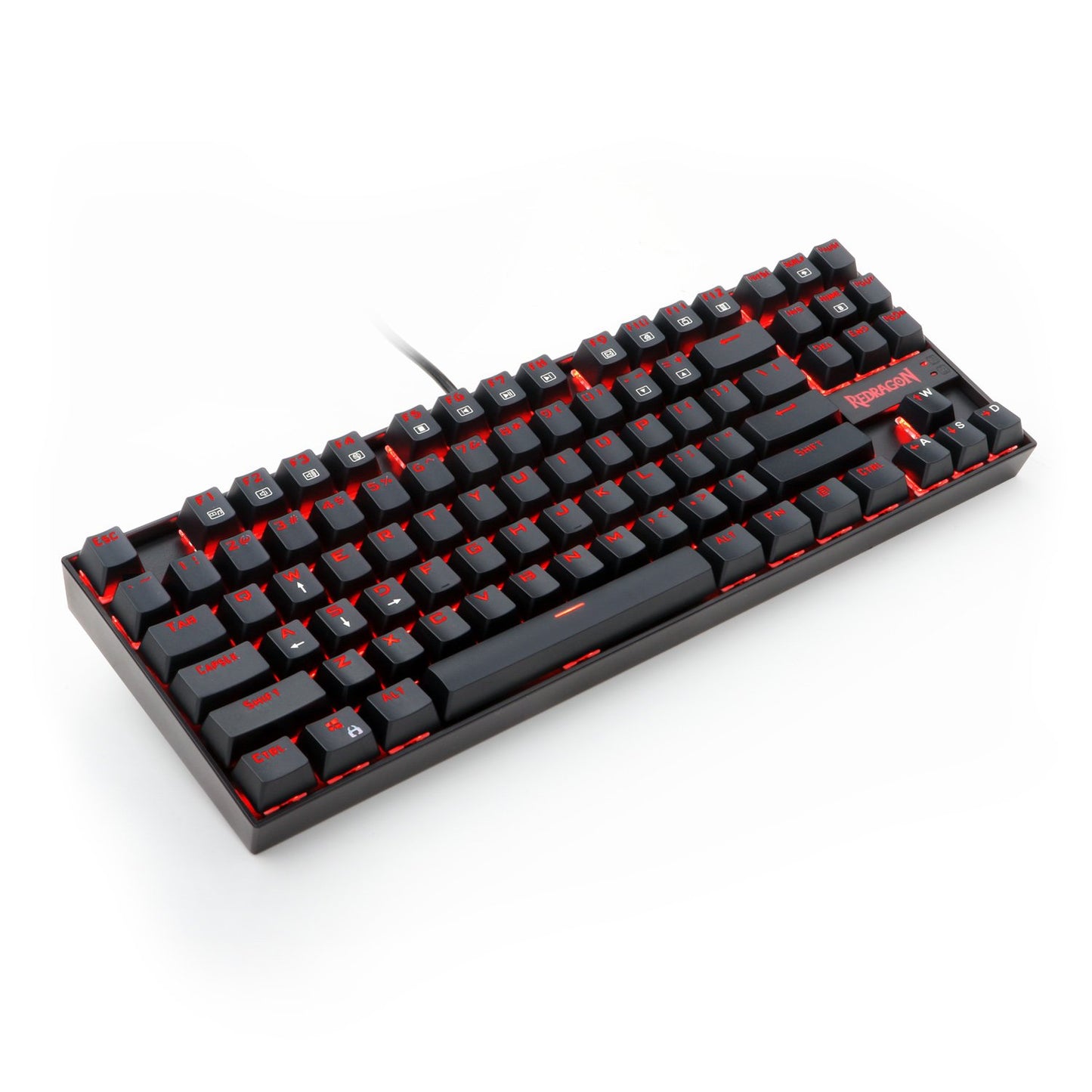 Redragon - K552-BA Mechanical Gaming Keyboard and Mouse Combo and Large Mouse Pad - 87 Key LED Backlit Adjustable Brightness and Breathing Effects - 100% Anti-Ghosting (Keyboard, Mouse, Mousepad Set)