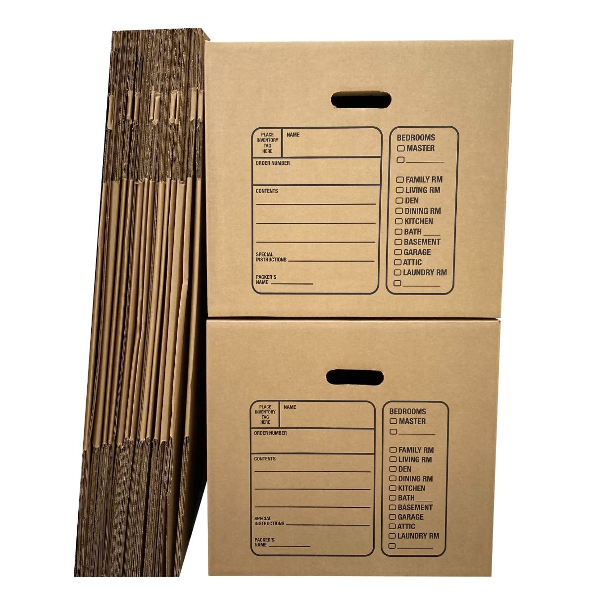 UBMOVE Premium Medium Moving Boxes, 18x18x16",Cardboard Box, (Pack of 10), For Packing, Moving & Storage, Brown Corrugated Boxes, Kitchen Boxes,