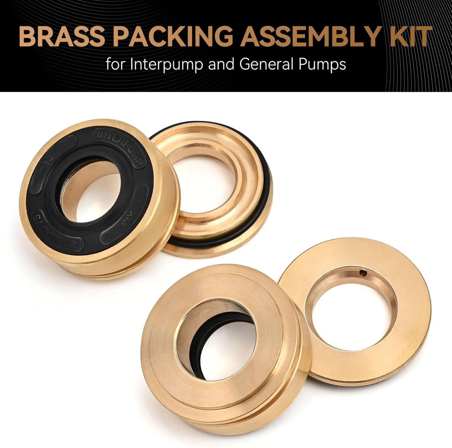 Compatible for General Pump Rebuild 20mm Kit – Replacement Packing Kit for 20mm Pressure Washer Pump Complete Pressure Washer Seal Kit Set for T1011 TS1011 TS1511 TS2021 TS2011 TS1021