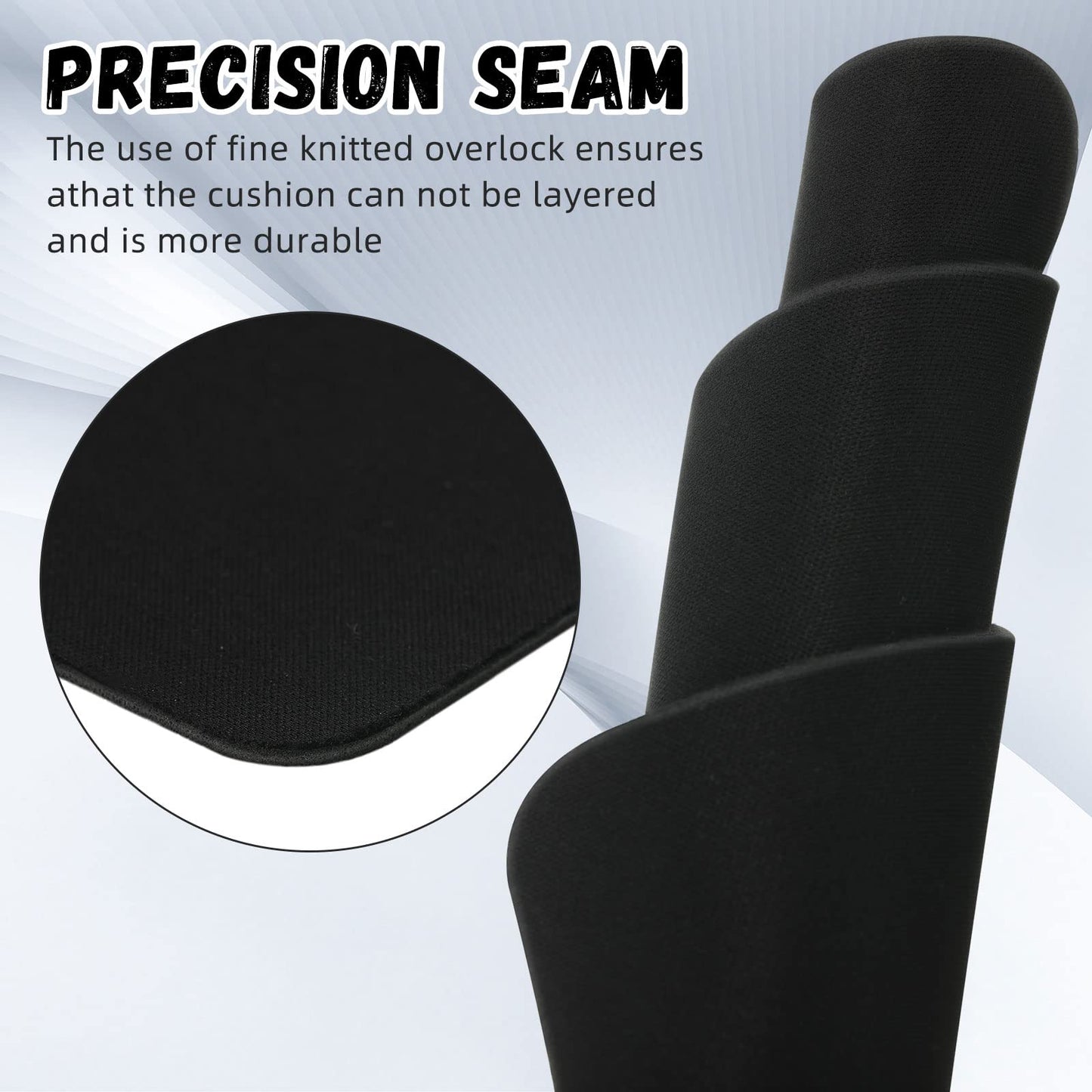 Crtiin 50 Pack Mouse Pad Bulk Computer Mouse Pad Gaming Mousepad for Computers Laptop Teacher Appreciation Week Graduation Back to Office Gifts with Non Slip Rubber Base(7.09 x 8.66 Inch,Black)