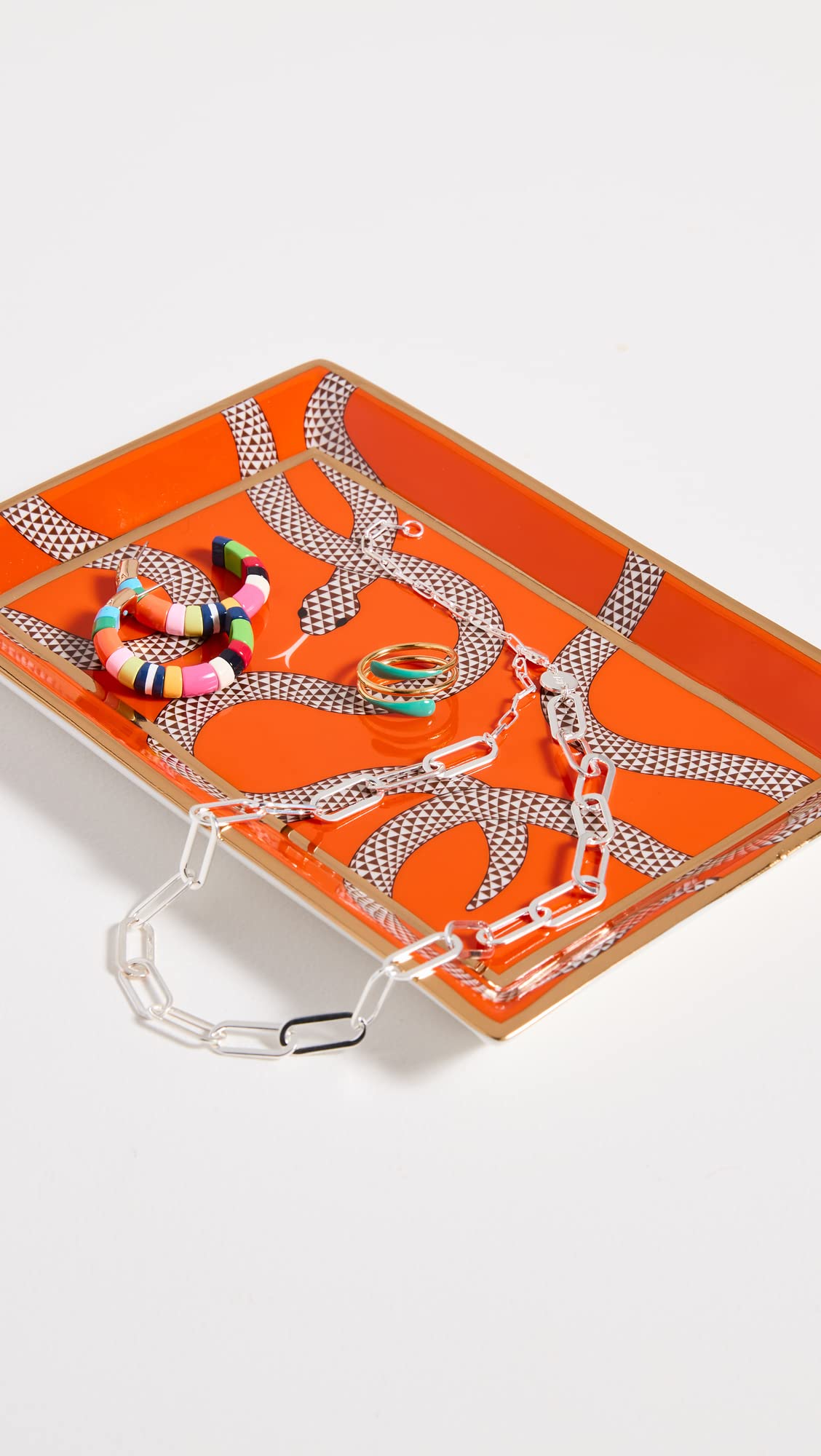 Jonathan Adler Eden Rectangular Tray, Orange