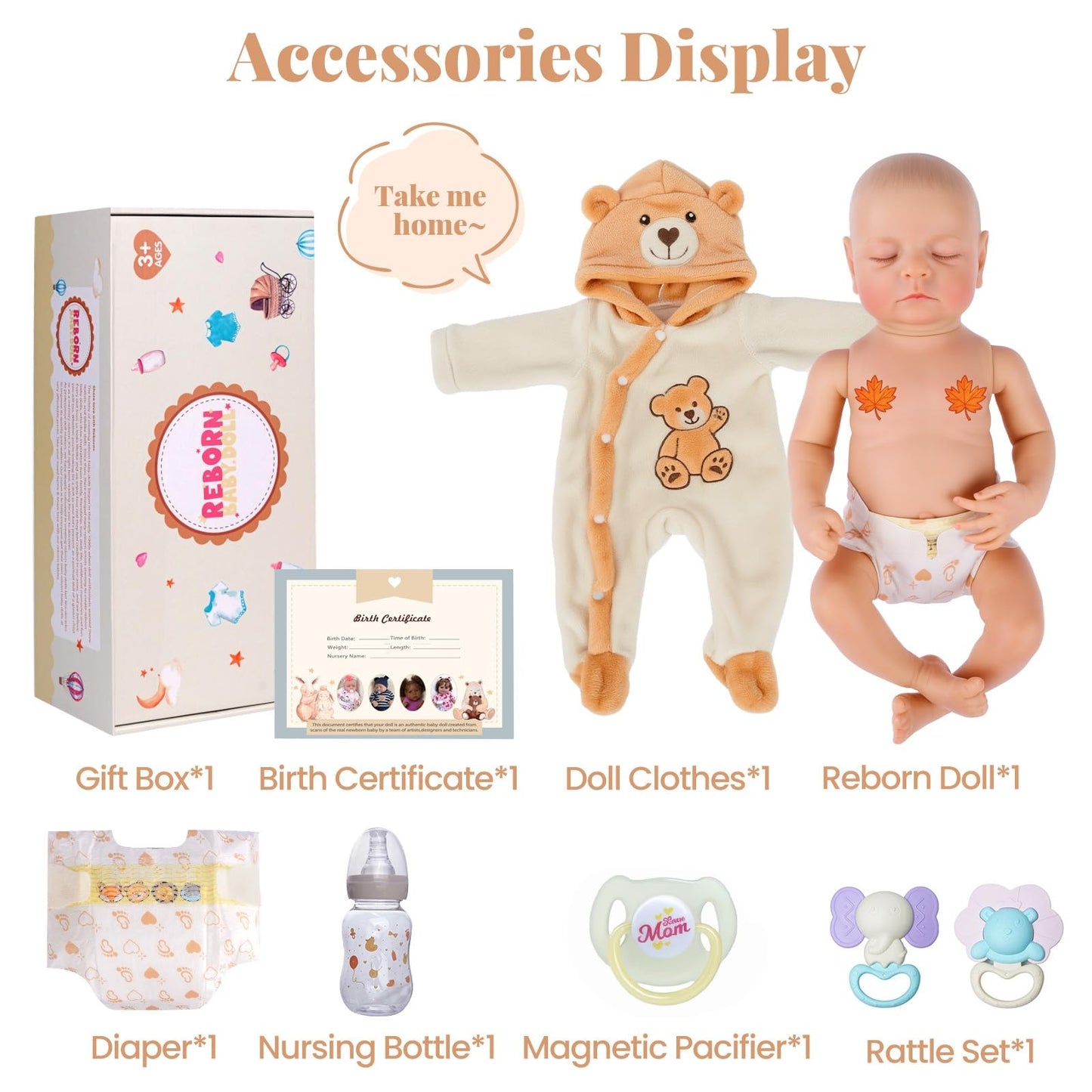 BABESIDE Reborn Doll LTRB003APWB-TC22