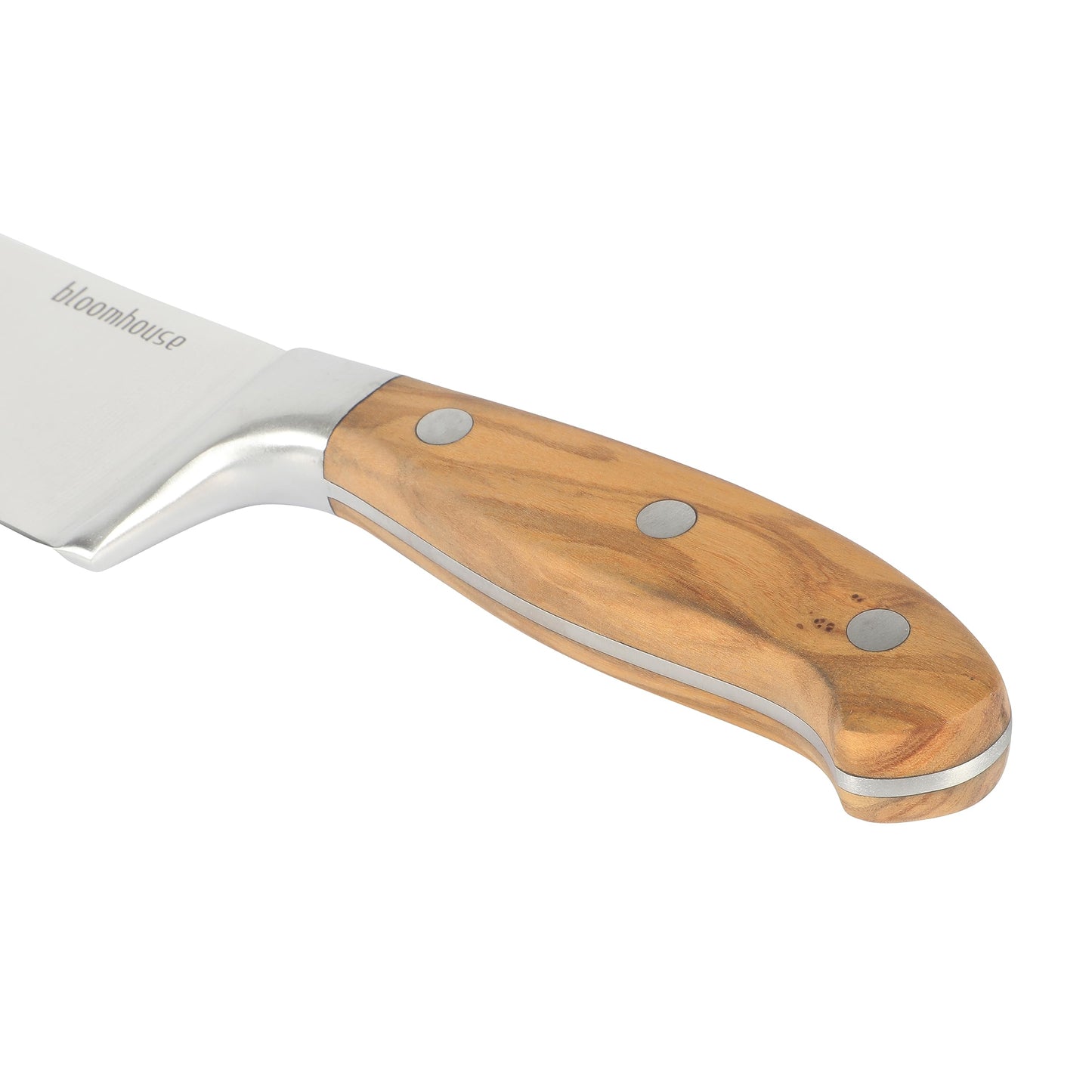 Bloomhouse - Two Time Oprah's Favorite Things Winner - 8-Inch Chef's Knife – German Stainless Steel Blade with Forged Italian Olive Wood Handle, Full Tang Kitchen Knife for Slicing, Dicing & Chopping