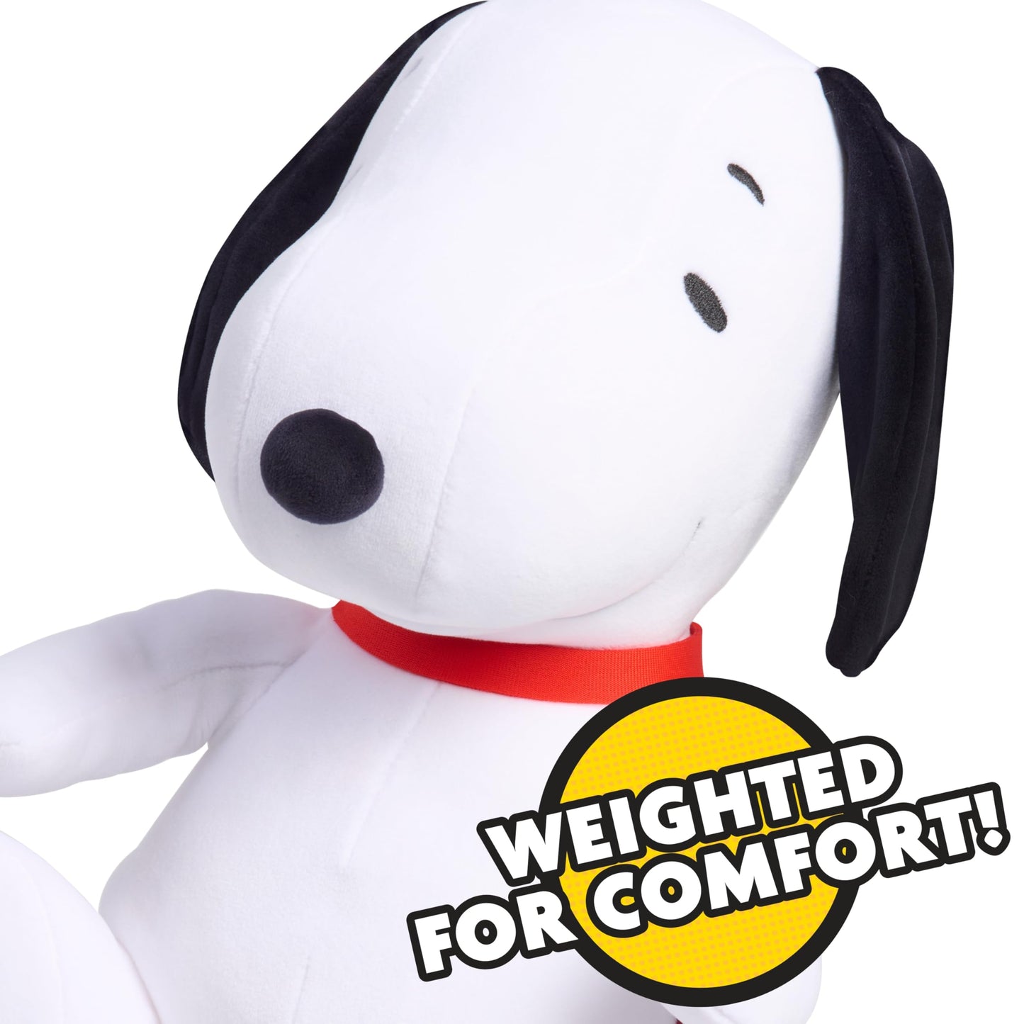 Peanuts Large 2 lb Weighted Plush Snoopy, 12-inch Stuffed Animal, Kids Toys for Ages 3 Up, Gifts and Presents