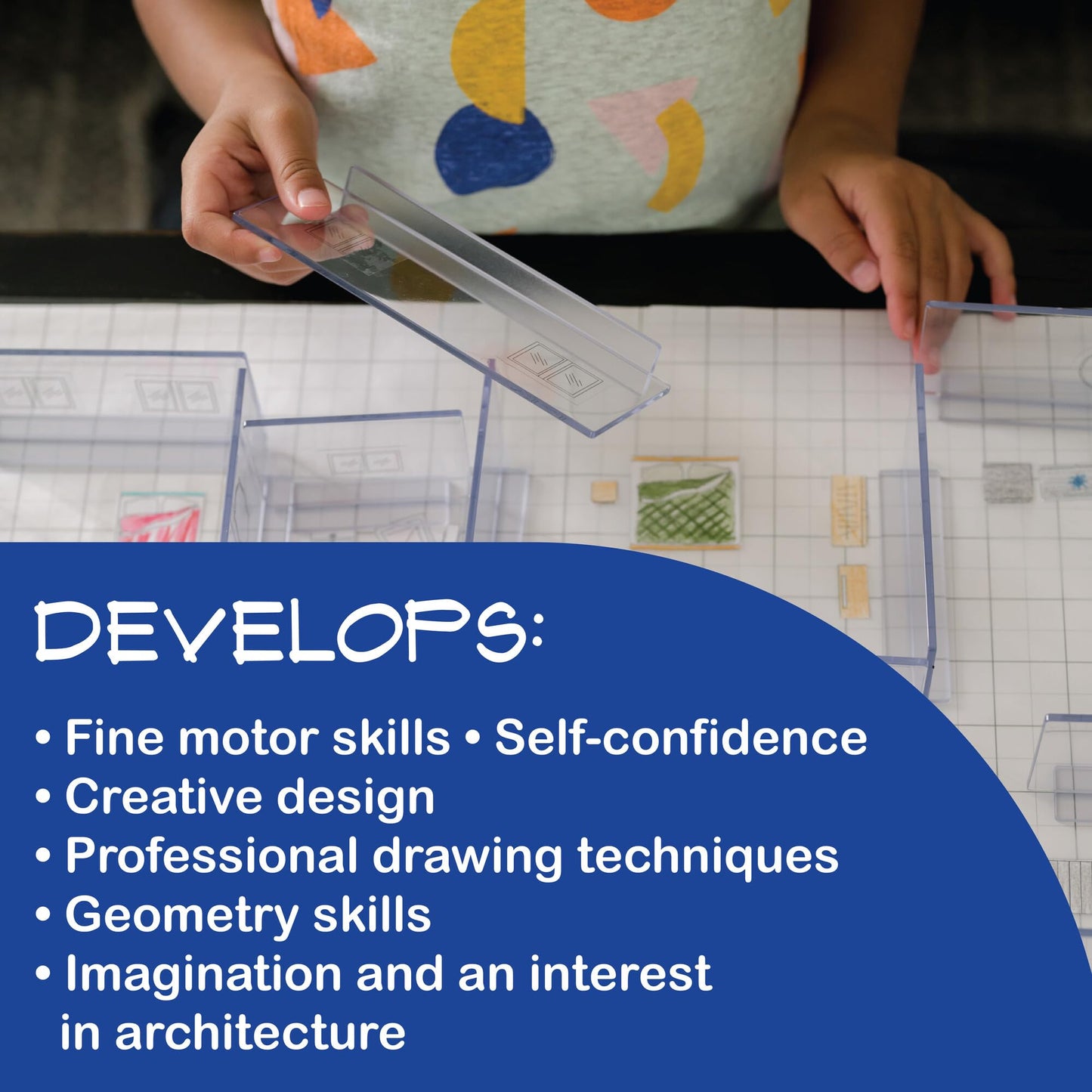 MindWare Art-chitect Home Model Building for Kids – 3D Architectural Design Kit for Kids Ages 8 and Up – Learn The Basics of Architecture As You Design Start to Finish