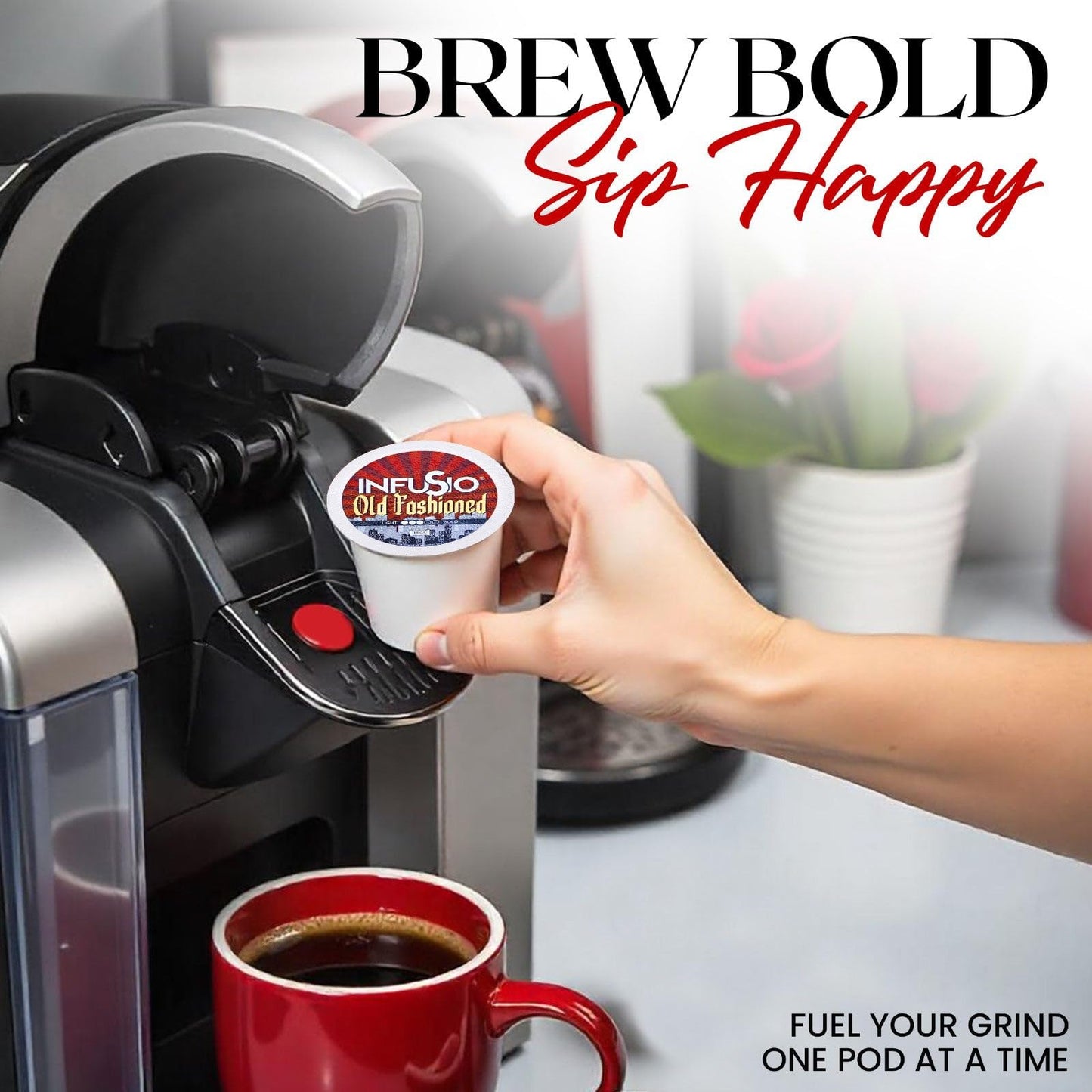 InfuSio Flavored Coffee Pods Variety Pack - 120 Count Flavored Medium Roast, 12 Curated Blends Inspired by Classic Cocktails, Compatible with Keurig K cups 2.0 Brewer