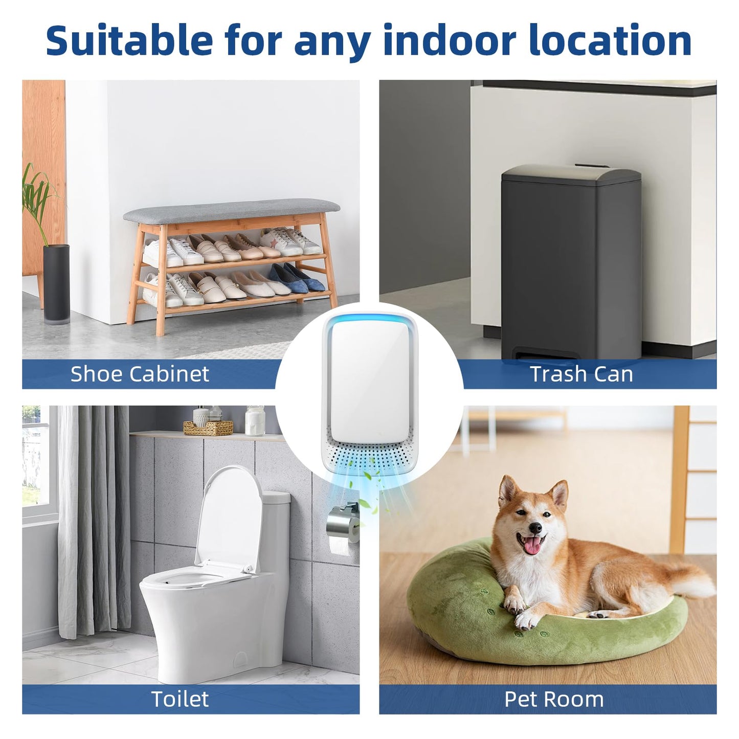 2026 New Plug in Air Purifiers Air Ionizers for Dust Mites, Odor Eliminator for Home with Negative Ion Generator, Quiet Portable Air Freshener Plug In for Bedroom,Dust,Office,Kitchen,Smoke (8)