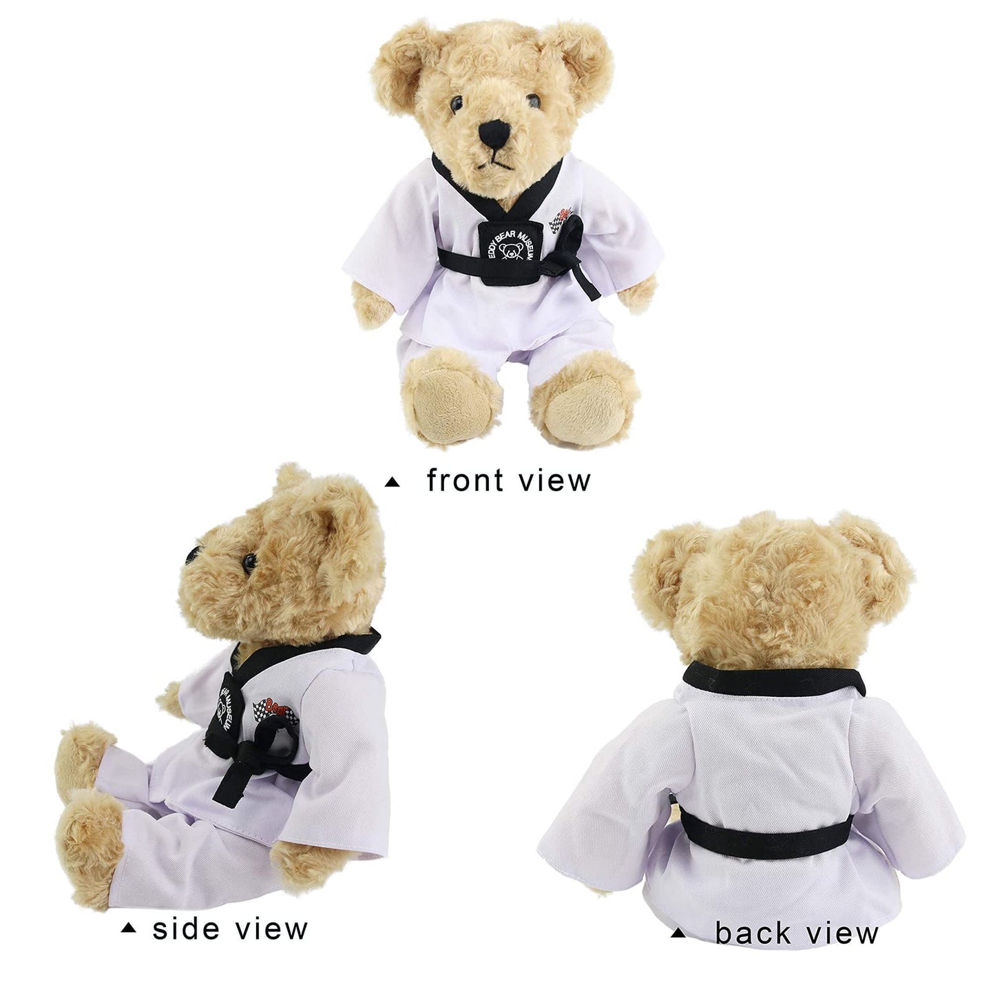 Houwsbaby Teddy Bear Stuffed Animals with Taekwondo Uniform Birthday Gift for Kids Boys Girls Valentine's Day, 20CM