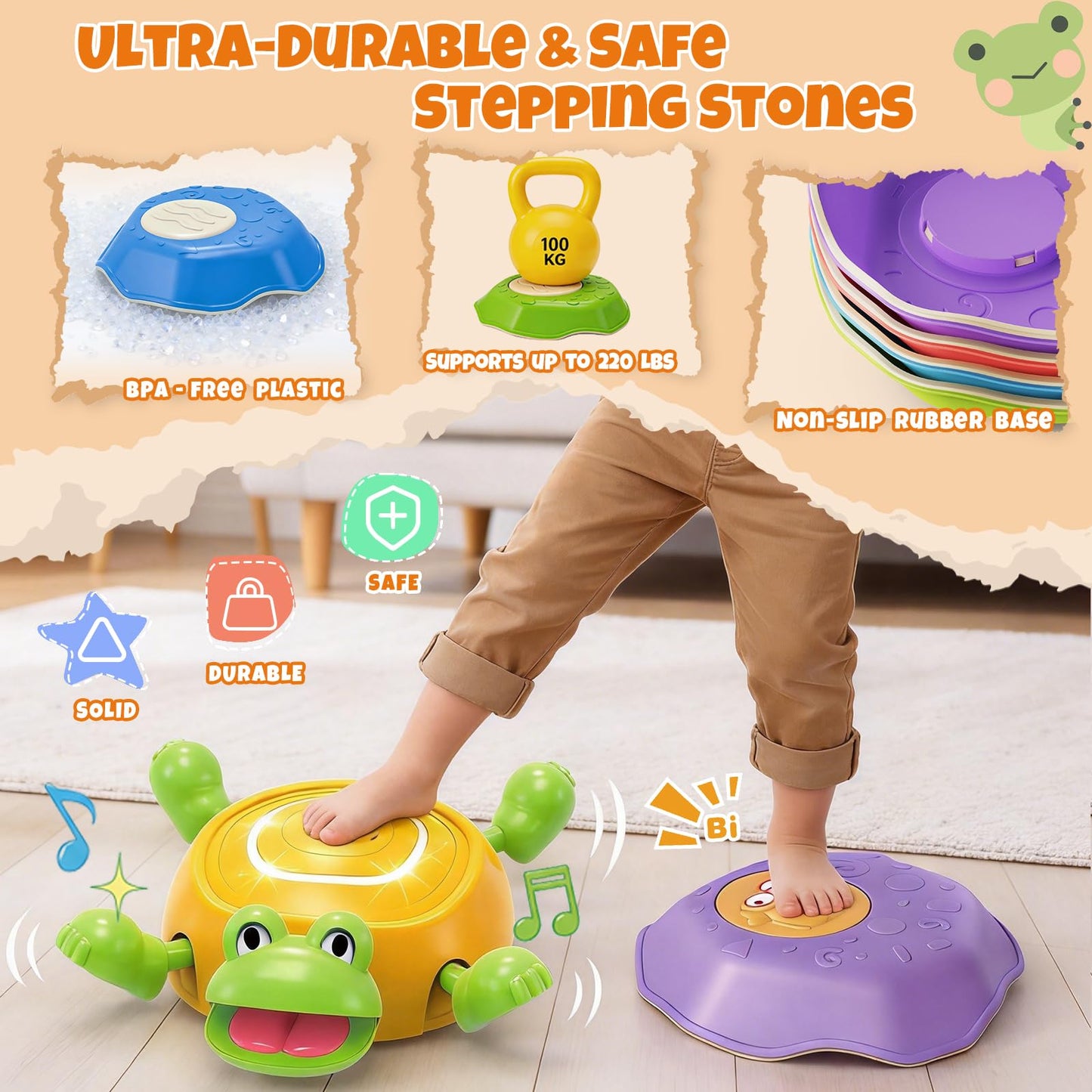LSCLCIN Stepping Stones for Kids