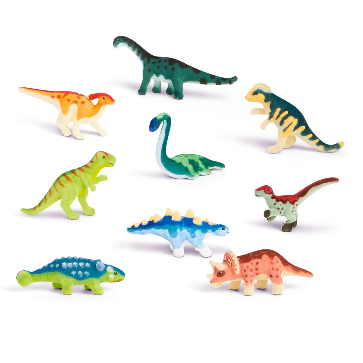 Melissa & Doug Dinosaur Party Play Set - 9 Collectible Miniature Dinosaurs in a Case