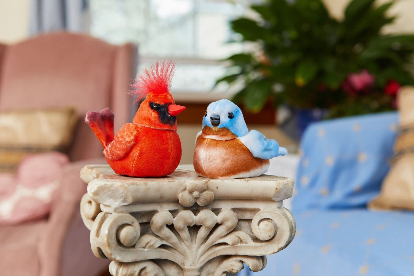 Ageless Innovation - Joy For All Companion Pet For Seniors - Walker Squawker - Lifelike Animatronic Bird - Interactive Chirping - Walker Accessories - Therapy Toys For Alzheimers & Dementia - Bluebird
