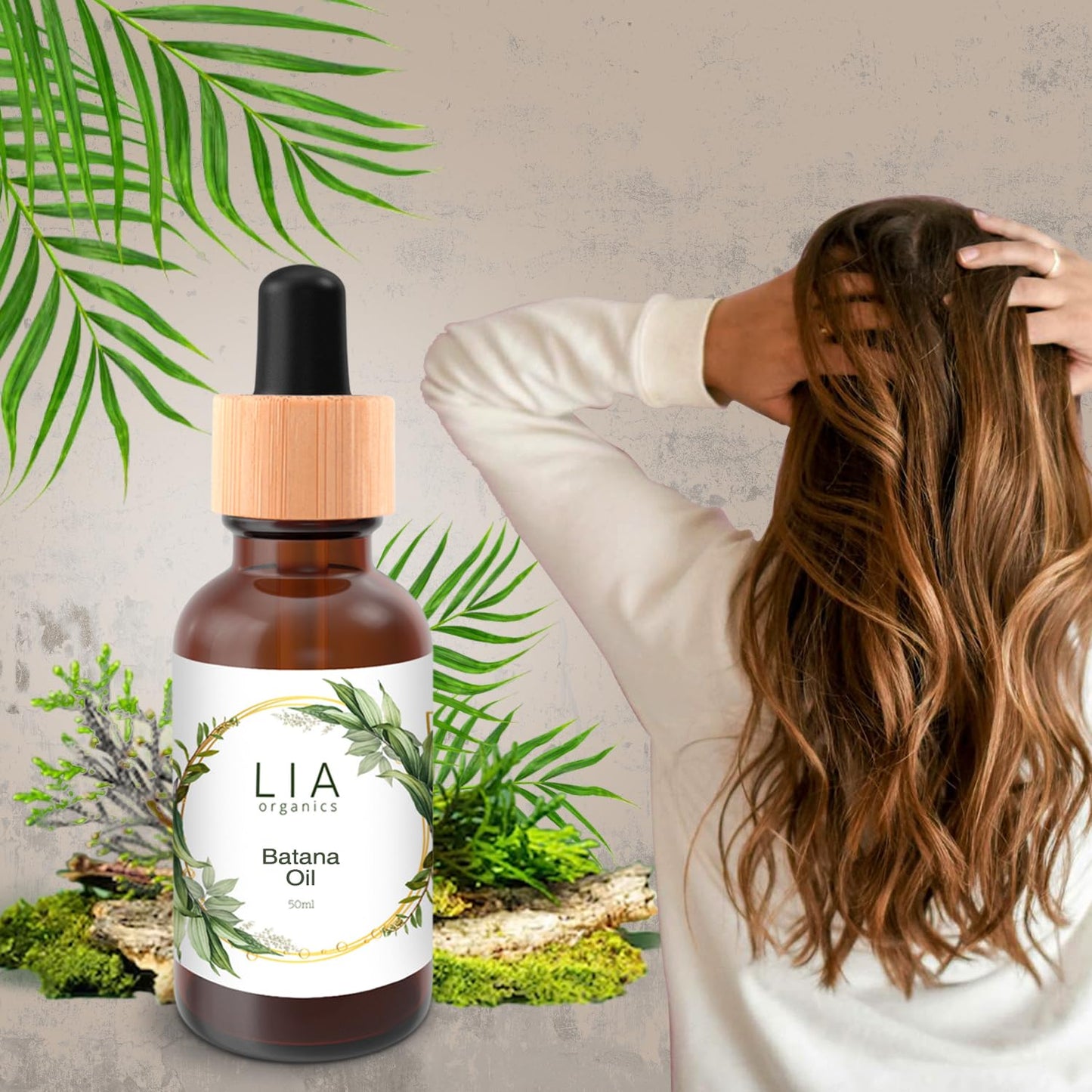 Lia Organics Batana Oil - 100 Percent Pure Batana Oil Organic - Holistic Golden Herbal Batana Oil- Dr. Sebi - Pure Batana Oil from Honduras - For Men, Women, Postpartum, Thinning Hair, Hair Loss
