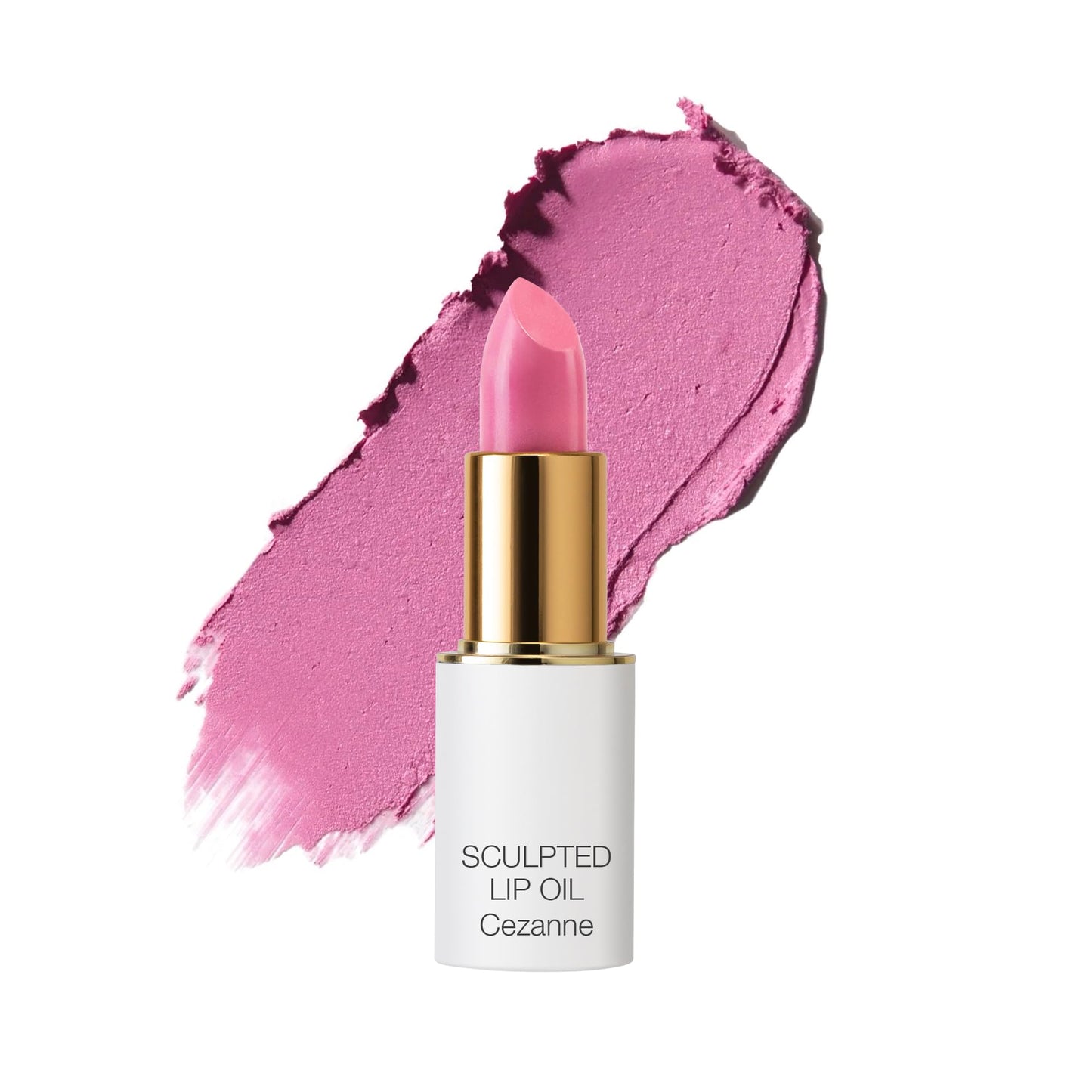 Ogee Full Bloom Sculpted Lipstick (Cezanne - Cool Pink) - Long Lasting Organic Lipstick with Jojoba Oil & Micro Hyaluronic Acid - 70% Organic Ingredients & Made in USA