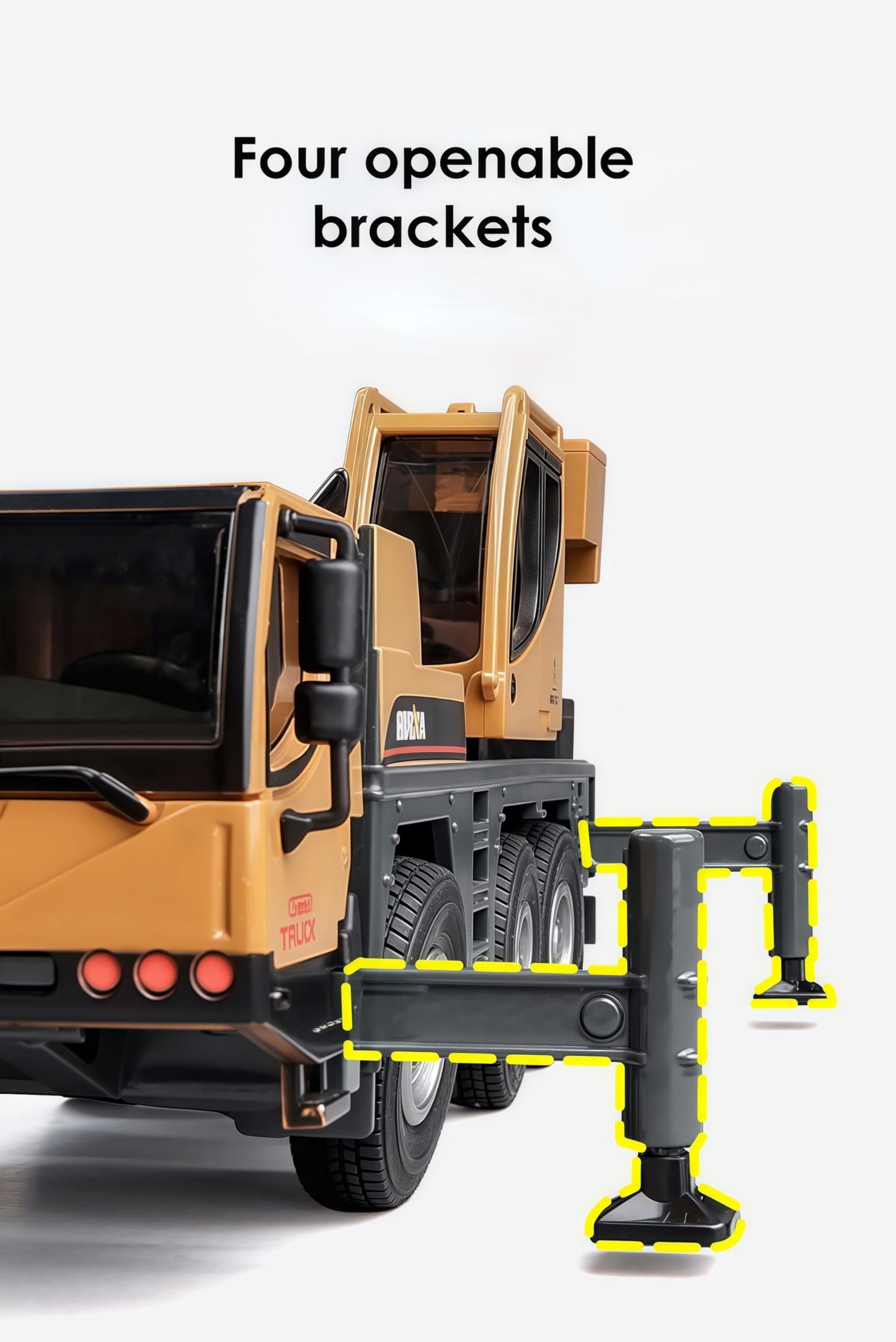 Gemini&Genius 1/50 Scale Auto Crane Toys, Mobile Crane Truck Construction Vehicle, Alloy Boom Truck Engineering Car Models, Great Gifts, Collection, Cake Topper, Room Decoration for Kids