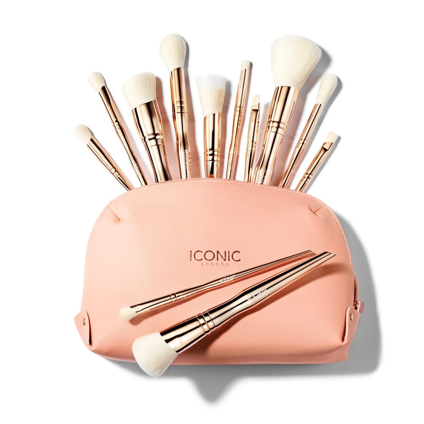 ICONIC LONDON All Angles Brush Set | Blend, Buff and Polish, Seamless Makeup Application, Includes 12 Makeup Brushes