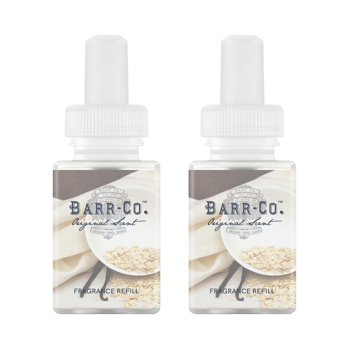 Pura & Barr-Co. Home Scent Refill - Smart Home Air Diffuser Fragrance - Up to 120-Hours of Premium Fragrance per Refill - Household Essential - Clean & Safe Diffuser - 2 Pack, Original Scent