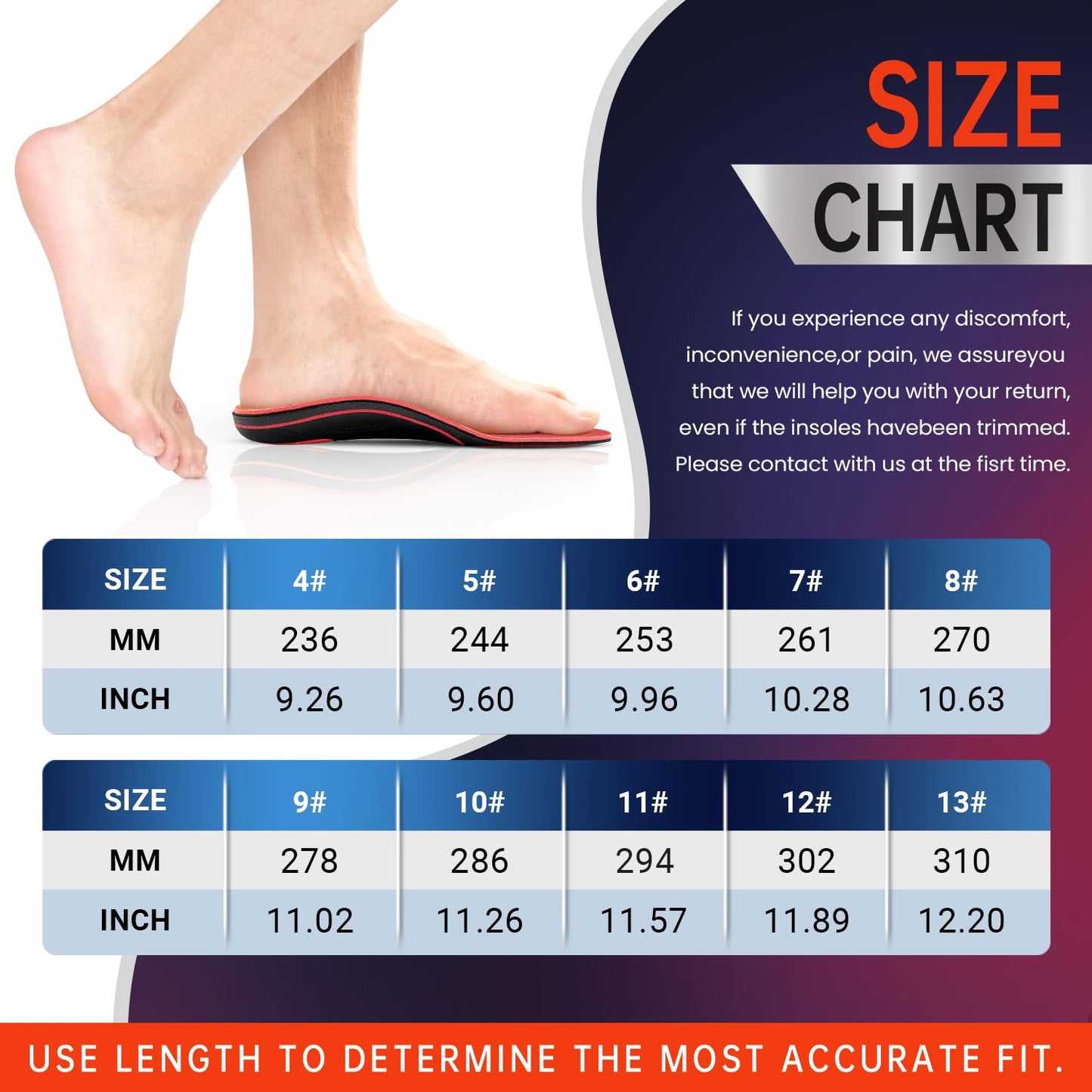 PCSsole Work Comfort Orthotic Insoles - 220+ lbs Heavy Duty High Arch Support Inserts with Shock Absorption - Foot Pain Relief for Plantar Fasciitis - Anti Fatigue - Work Boot Shoe Insoles Men Women