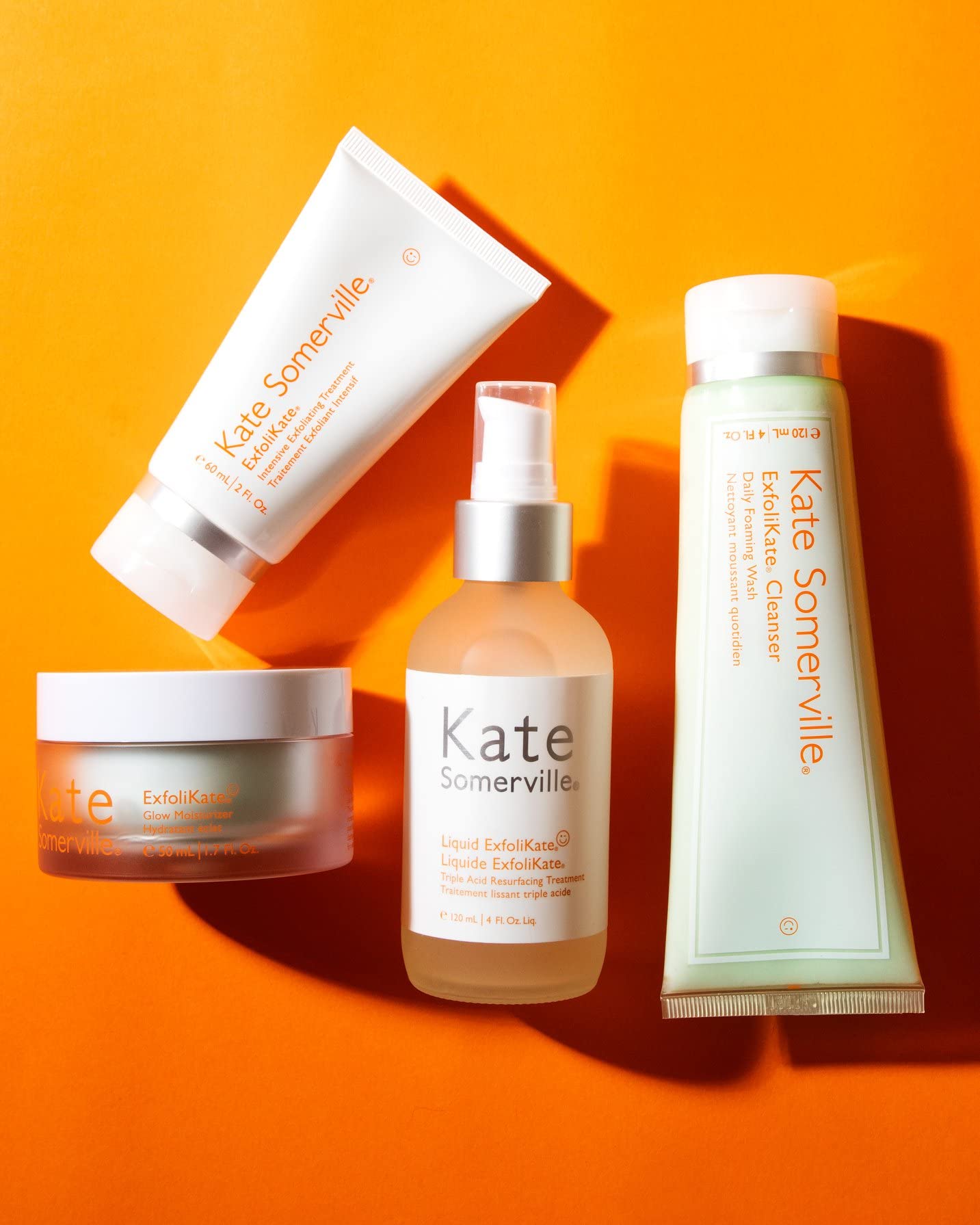 Kate Somerville Liquid ExfoliKate – Triple Acid Resurfacing Treatment – Clinically Formulated AHA Overnight Facial Exfoliator Smooths Skin and Minimizes Pores, 4 Fl Oz