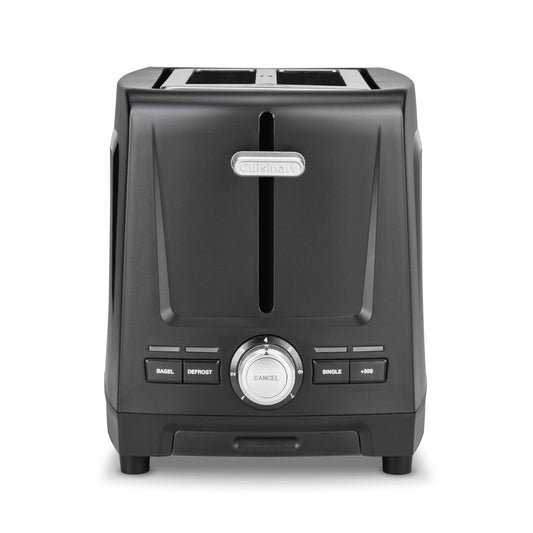 Cuisinart Core Collection 2-Slice Toaster | Extra-Long Slots for Artisan Bread, Bagel | High-Lift Quickview™ | Single Slice & Defrost Function | +30sec Toast Boost | Removable Crumb Tray, Black