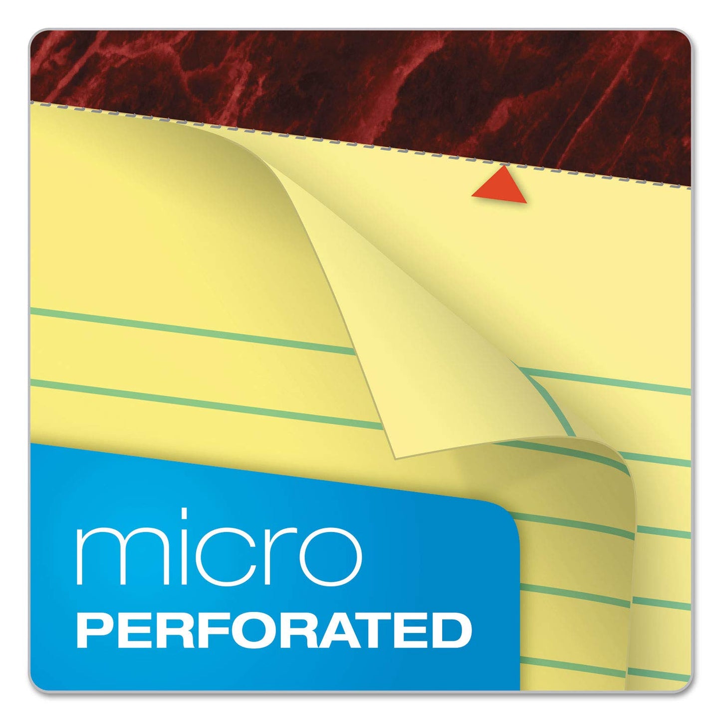 Ampad Gold Fibre Writing Pads, 8-1/2" x 11-3/4", Narrow Rule, Canary Paper, 50 Sheets, 12 Pack (20-022R)