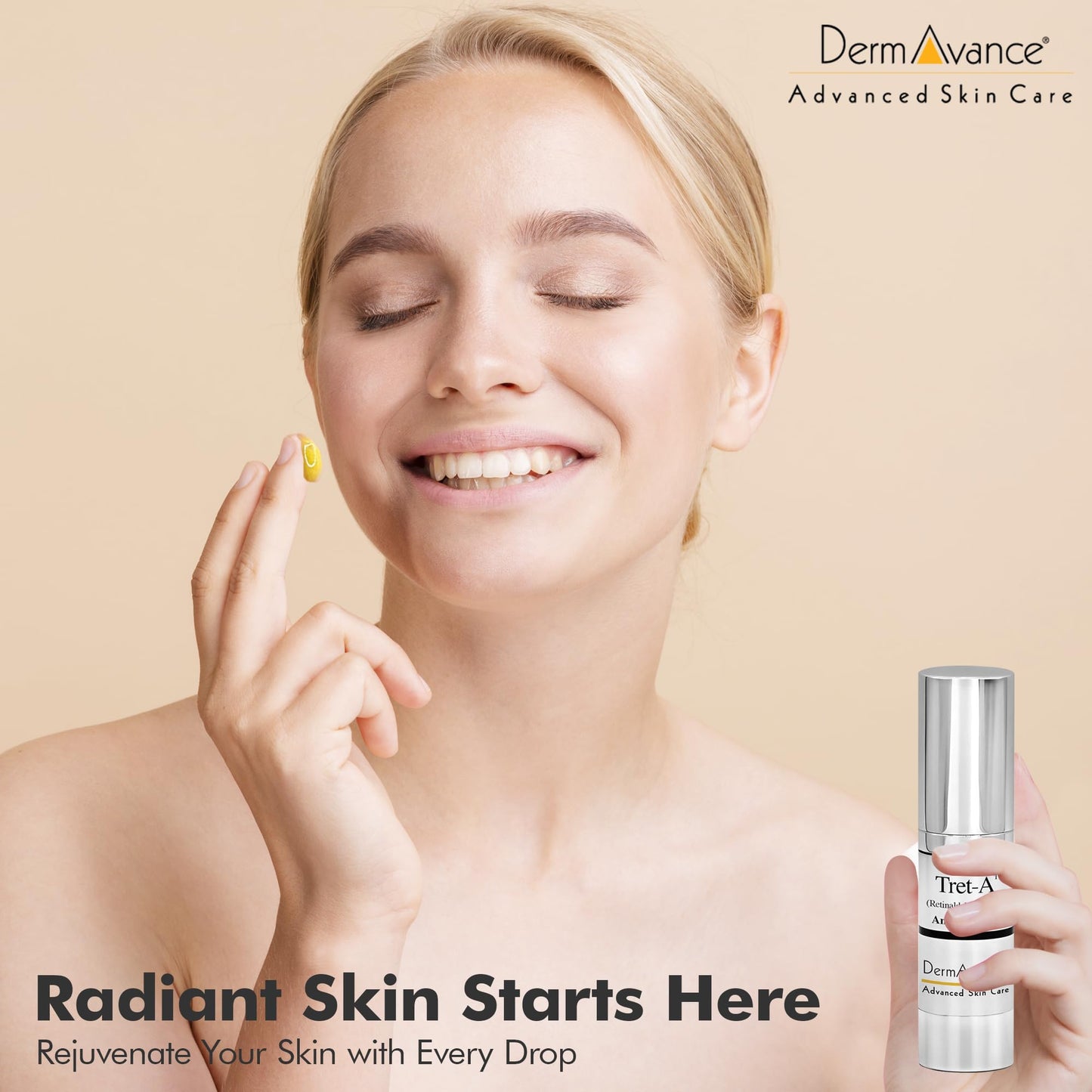 DermAvance Tret A Anti Aging Face Cream - Retinaldehyde 0.15% Lotion for Advanced Anti-Aging and Radiance - Face Lotion for Women Anti Aging - Facial Care 15ml