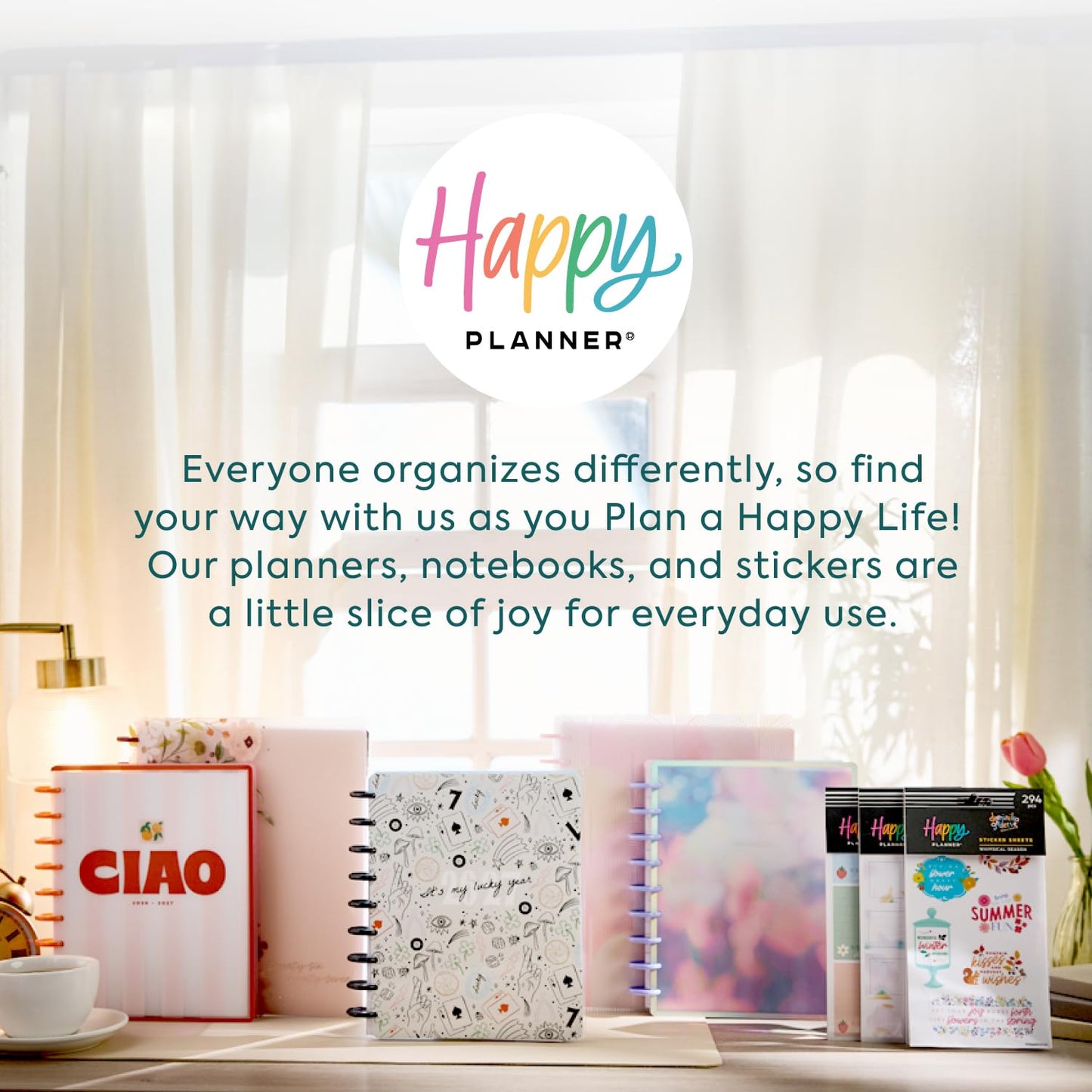 Happy Planner Disc-Bound Planner July 2026–Dec. 2027, 18-Month Planner, Big Size, 8.5" x 11", Vertical Layout, Dune Hues Leaf