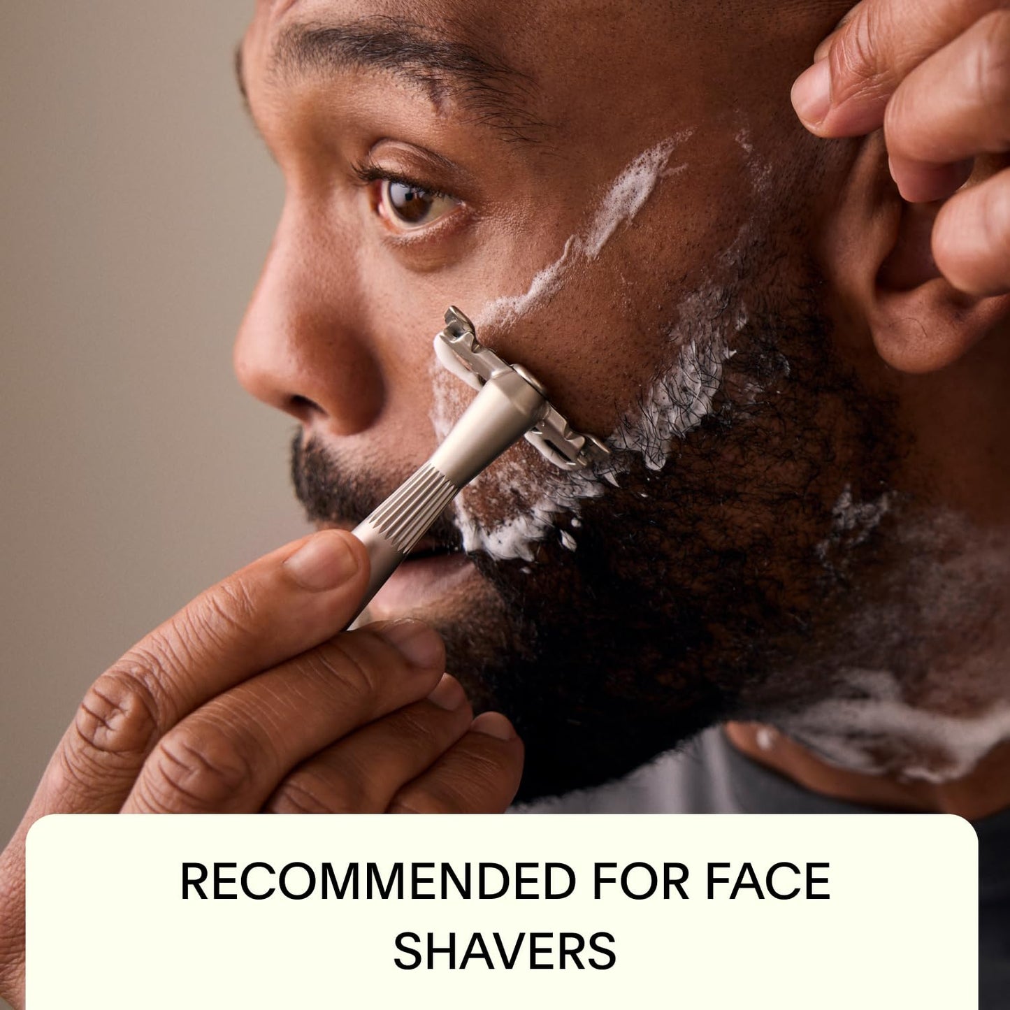 Leaf Shave | The Twig Razor Set, Chrome - Includes 1x Twig Razor, 1x Matching Stand, 1x 50-Pack of Single-Edge Blade Refills, and 1x Razor Blade Bank