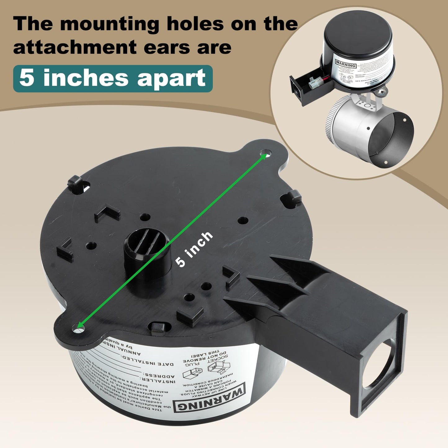 GVD-RAM PL Vent Damper Motor ，Assembly Compatible with Field Controls 46491600，381-800-476 GMA-PL Vent Damper Motor Replaces GVD-5、GVD-6 Model Dampers