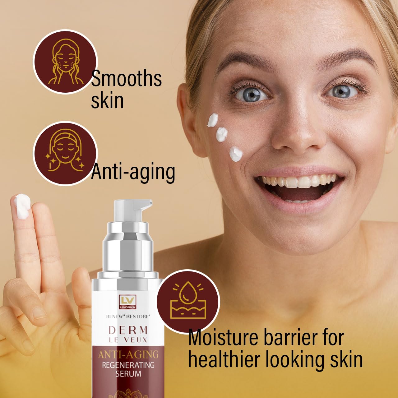 (2 Pack) Derm Le Veux, Derm La Veux, Derm Le Veu, Derm Leveux Serum, Derma Le Veux Serum, Derm Le Veux Face Cream, Veur, Veus, Dermlevue Serum, Derm Le Veux Deluxe Serum, Derma La Veux, 2 Bottles