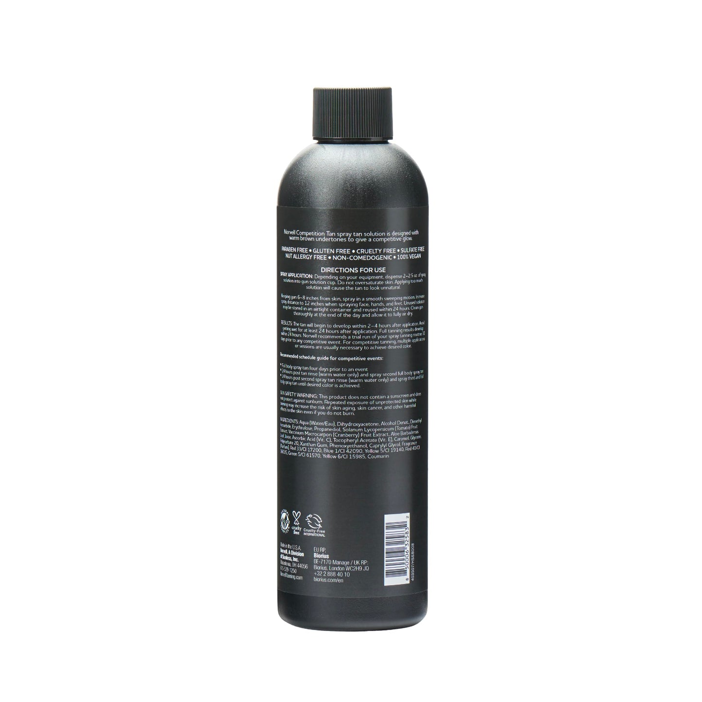 Norvell Premium Professional Sunless Tanning Spray Tan Solution - Competition Tan, 8 fl.oz.