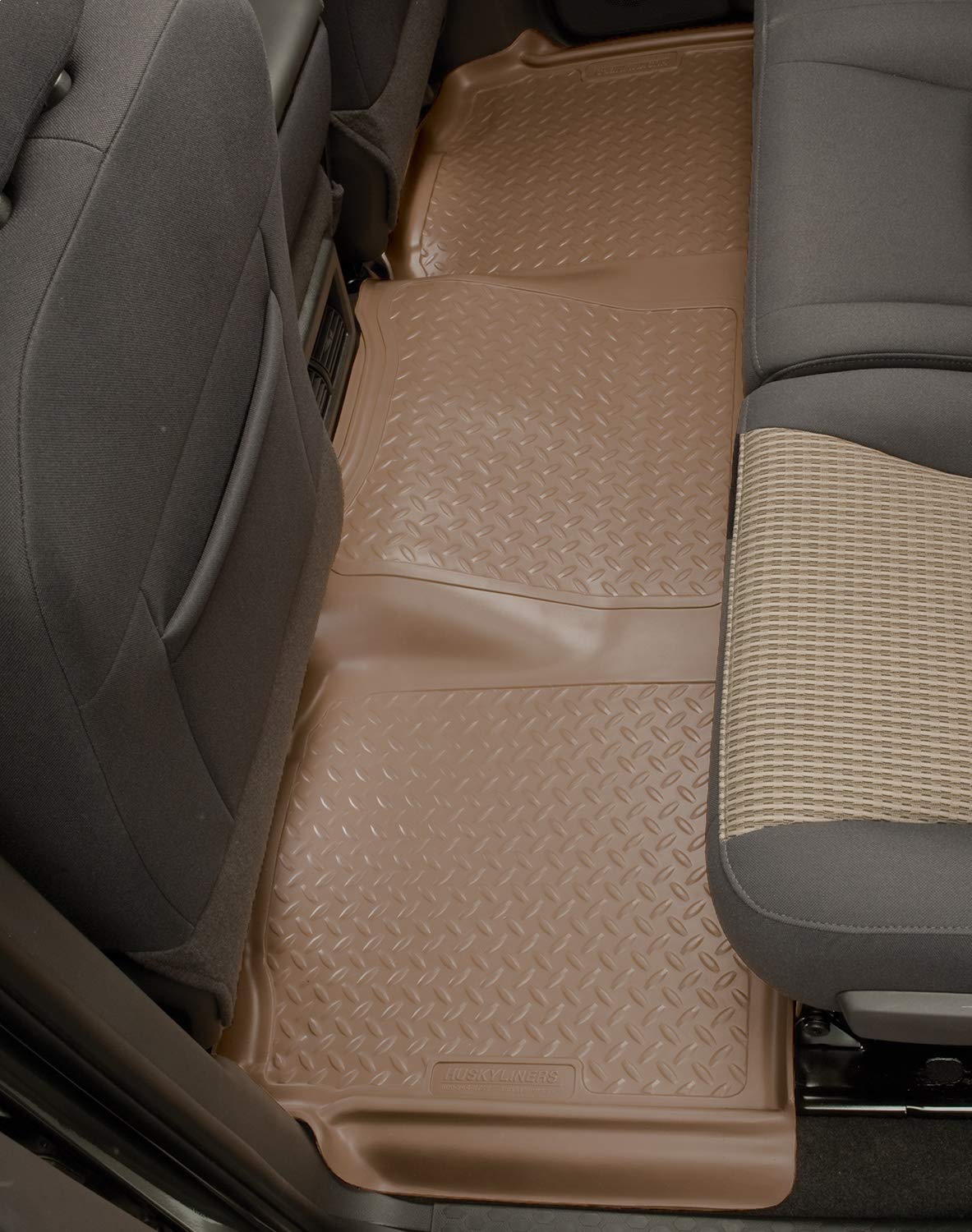 Husky Liners — Classic Style Floor Liners | Fits 2000-2005 Ford Excursion, 2nd Row Liner - Tan, 1 pc. | 63903