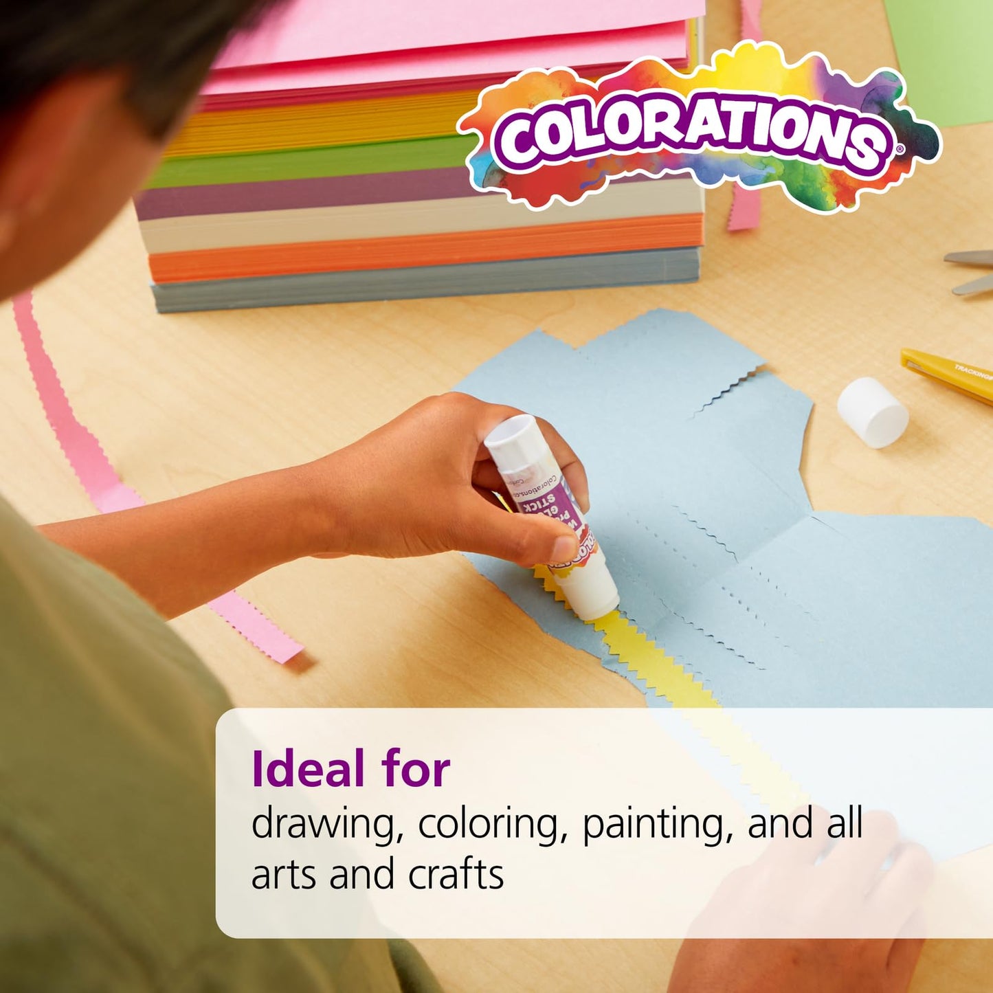 Colorations BRITESTK Colorations Bright Construction Paper Smart Pack (Pack of 600)